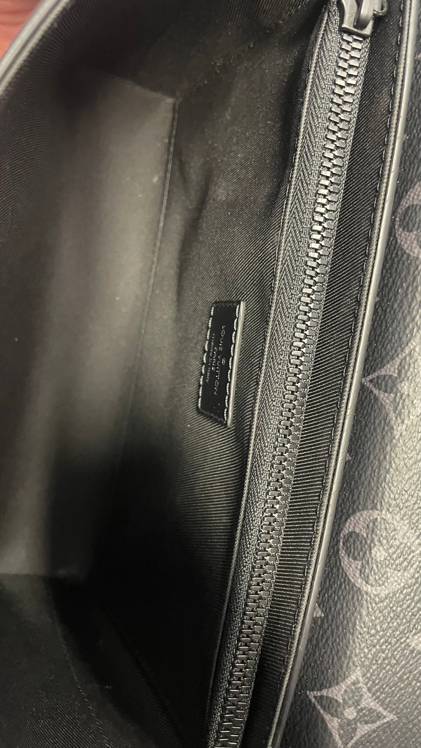 Louis Vuitton Black Epi and Monogram Eclipse Interior Box Messenger (NFID Chip)