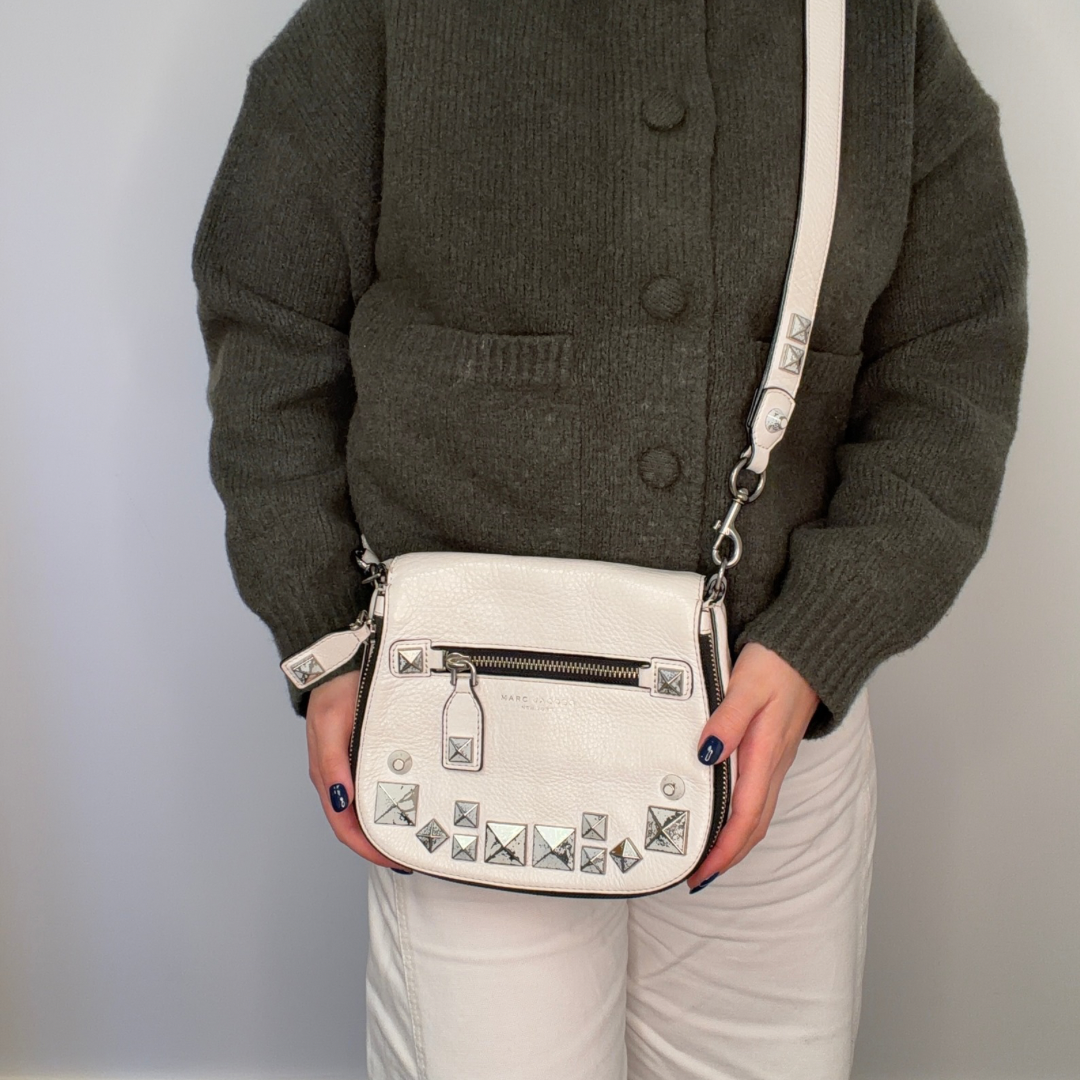 Marc Jacobs Recruit Small "Chipped Stud" Ltd Edition Saddle Bag