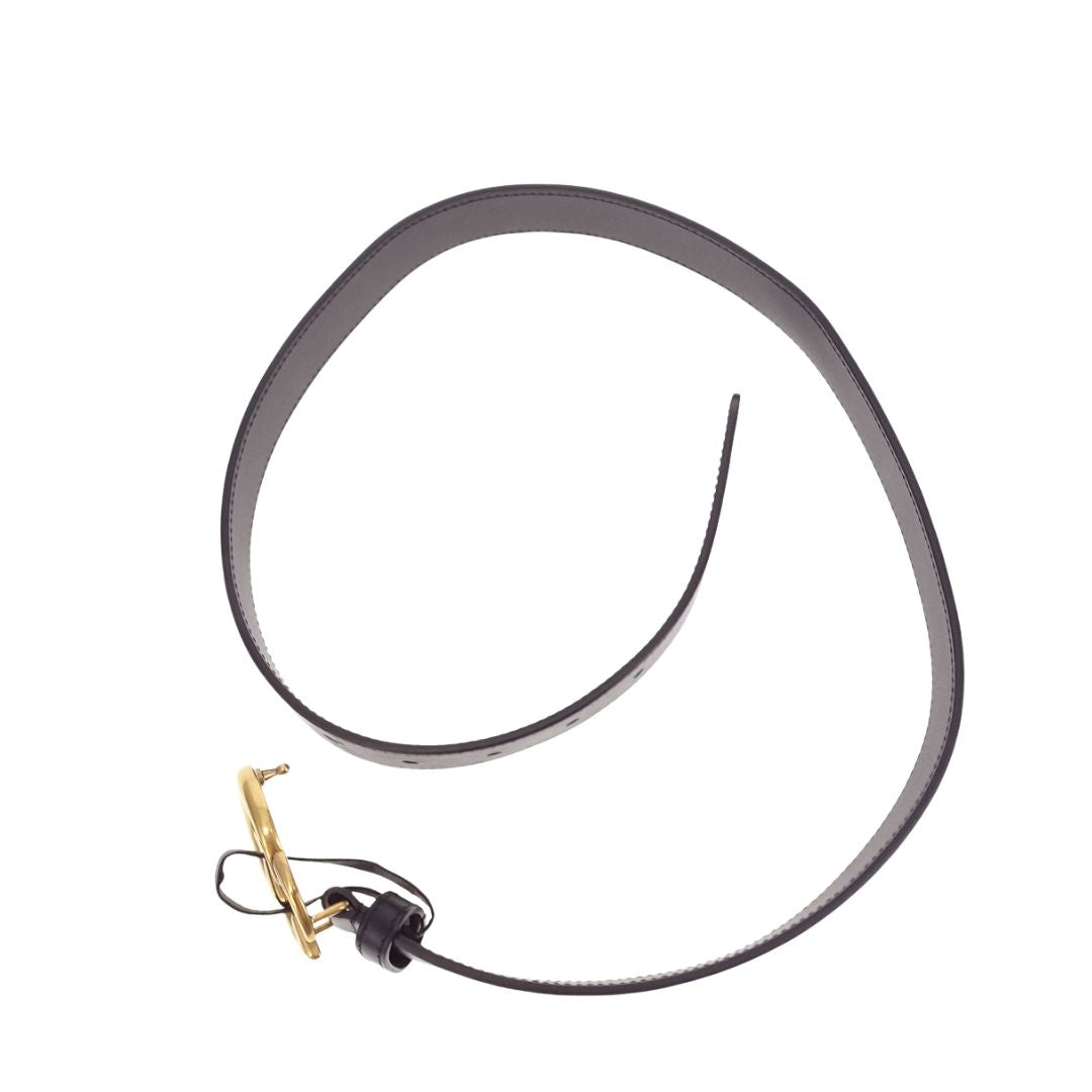 Gucci GG Belt Black GHW 80cm