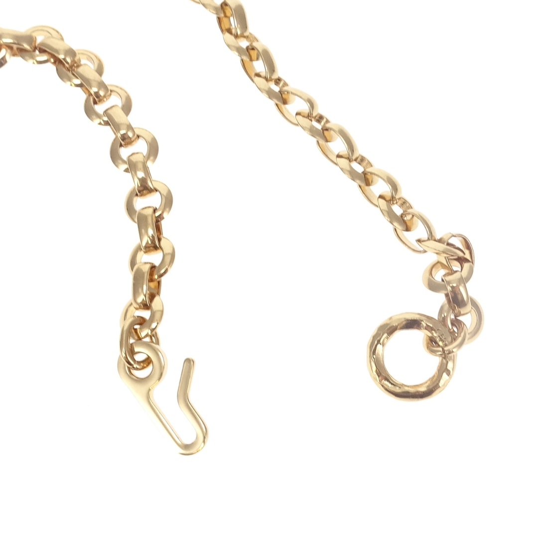 Chloe Script Logo Chain Belt Brass
