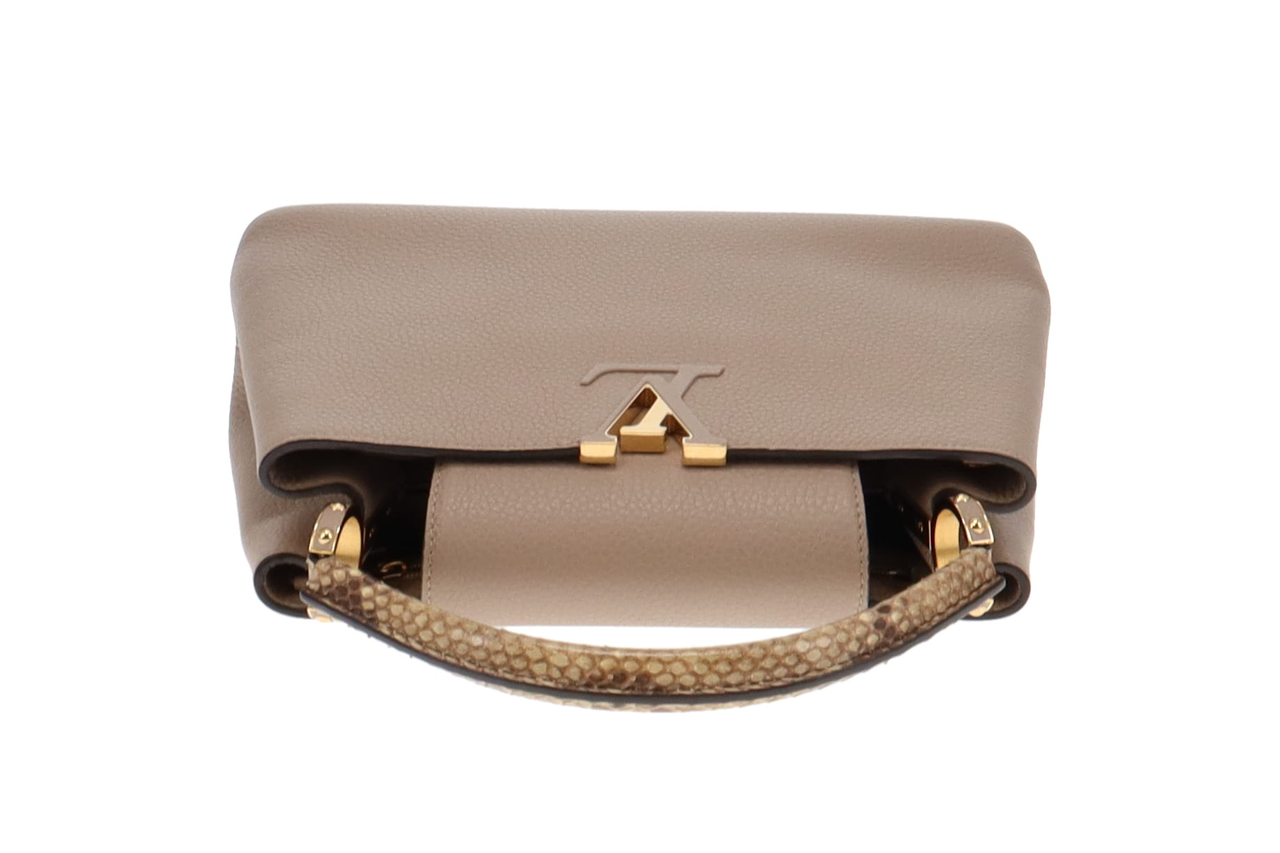 Louis vuitton capucines 2025 python