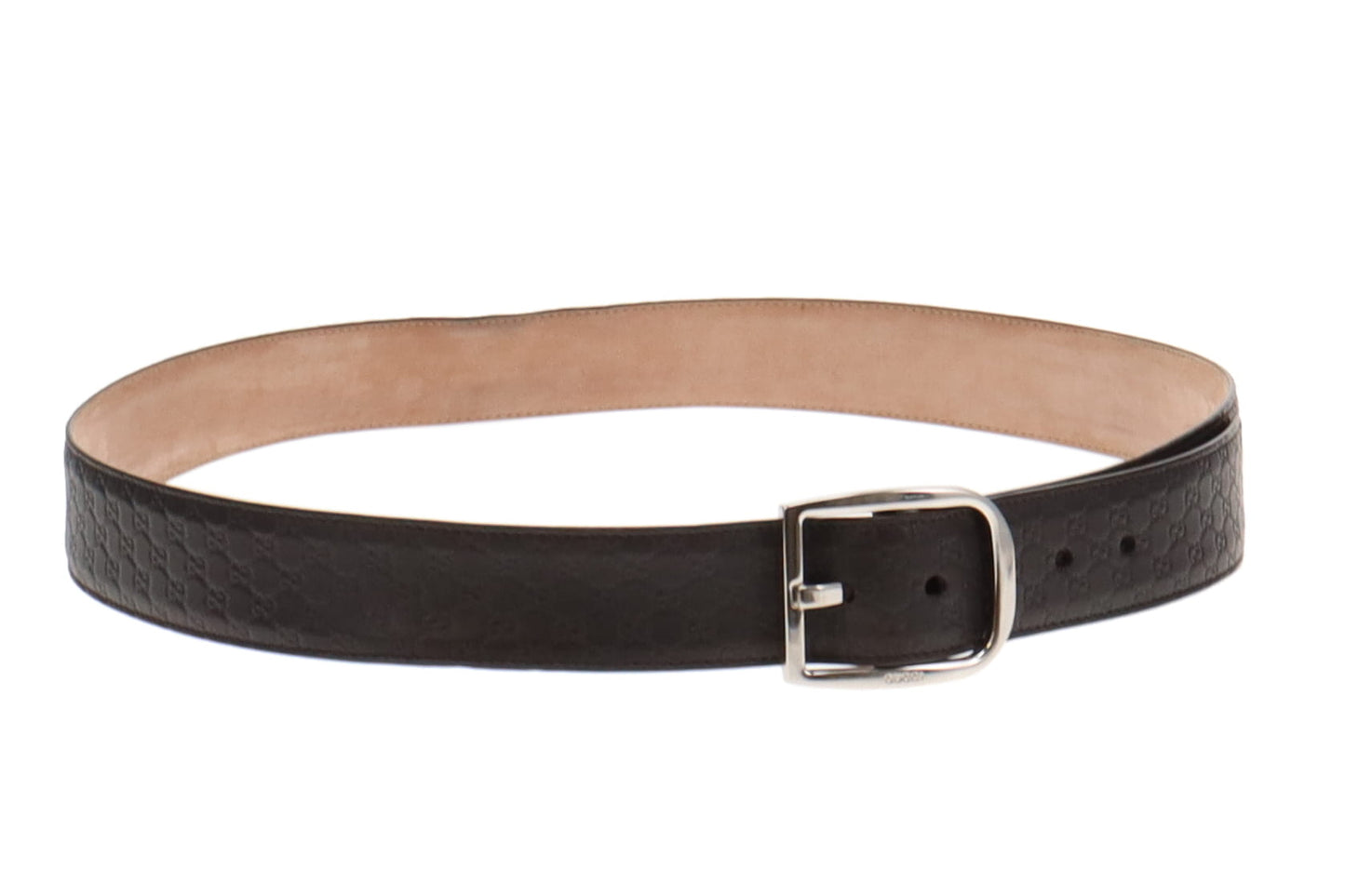 Gucci Brown Leather Microguccissima Belt 105/42