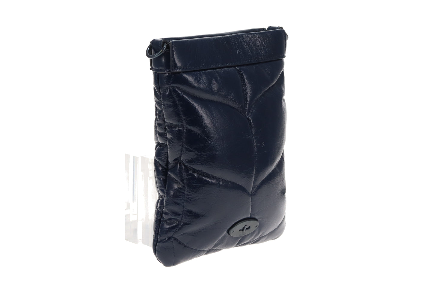 Mulberry Softie Phone Pouch In Sapphire Smooth Glossy