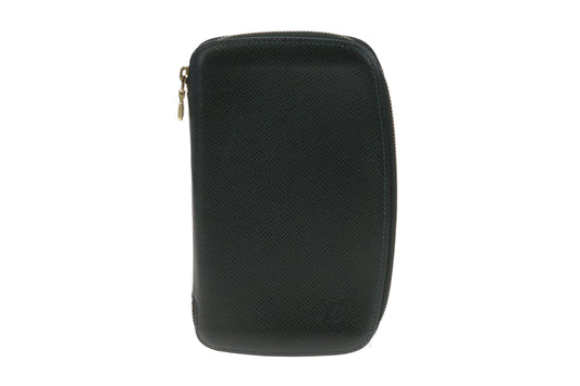 Louis Vuitton Taiga Wallet In Borneo Green