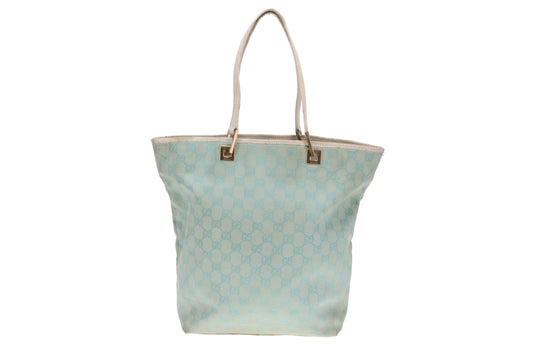 Gucci Bucket Bag Turquoise GG Print Vintage