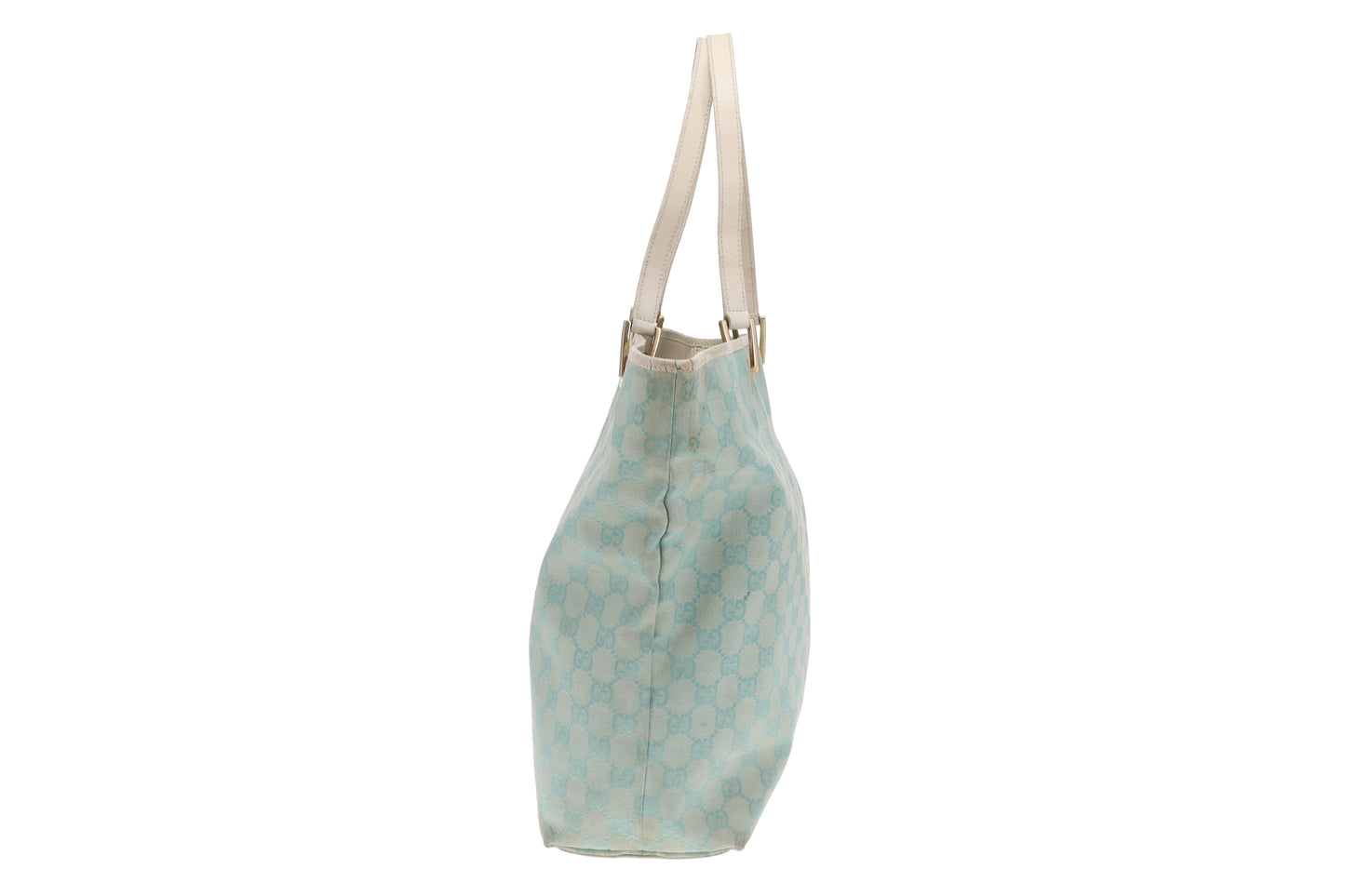 Gucci Bucket Bag Turquoise GG Print Vintage