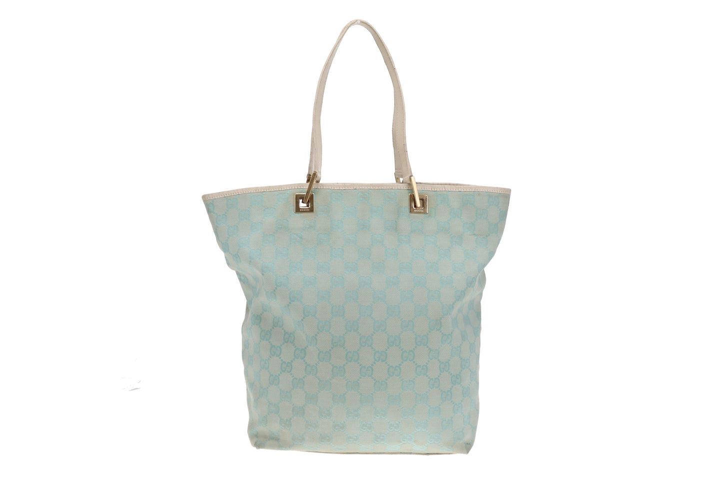 Gucci Bucket Bag Turquoise GG Print Vintage