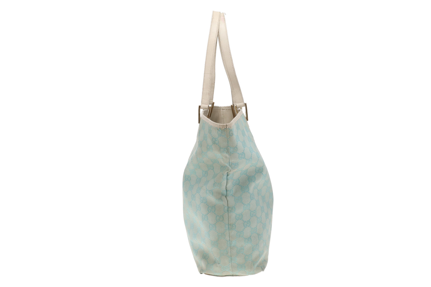 Gucci Bucket Bag Turquoise GG Print Vintage