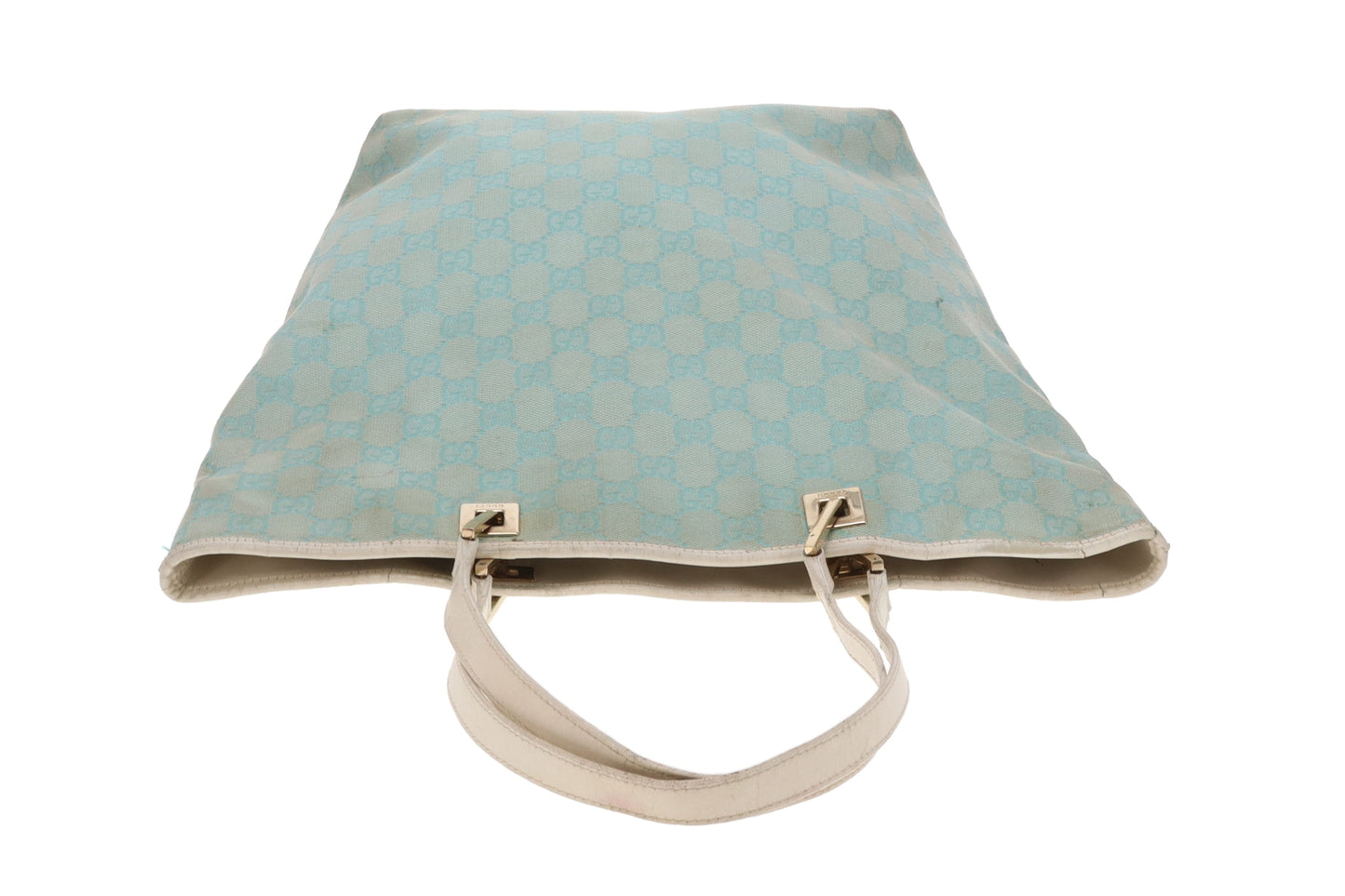 Gucci Bucket Bag Turquoise GG Print Vintage