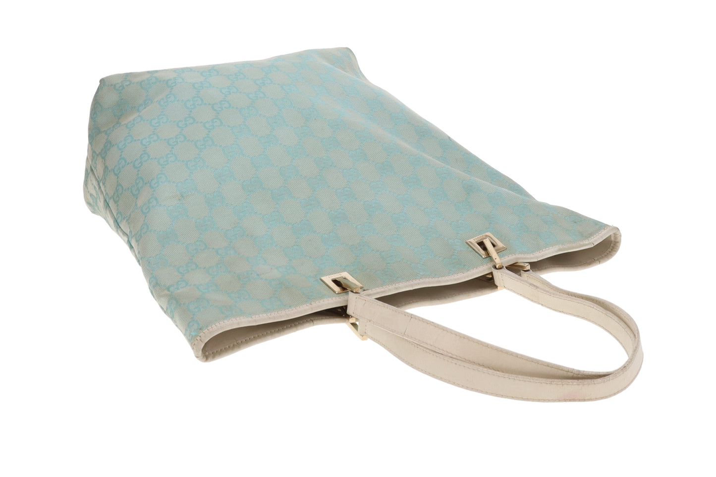 Gucci Bucket Bag Turquoise GG Print Vintage