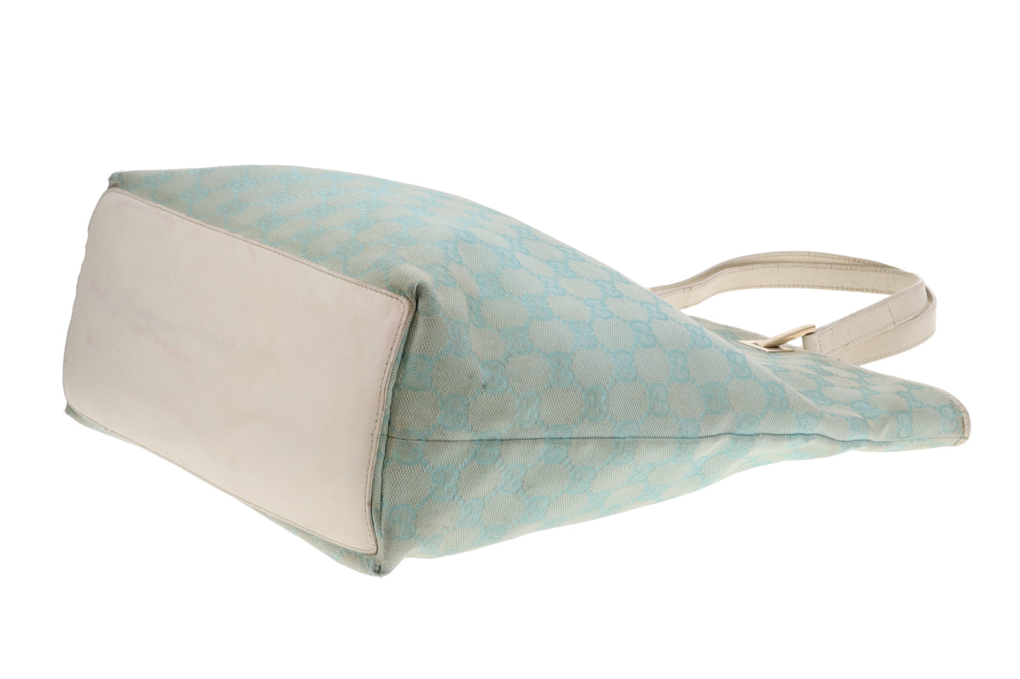 Gucci Bucket Bag Turquoise GG Print Vintage