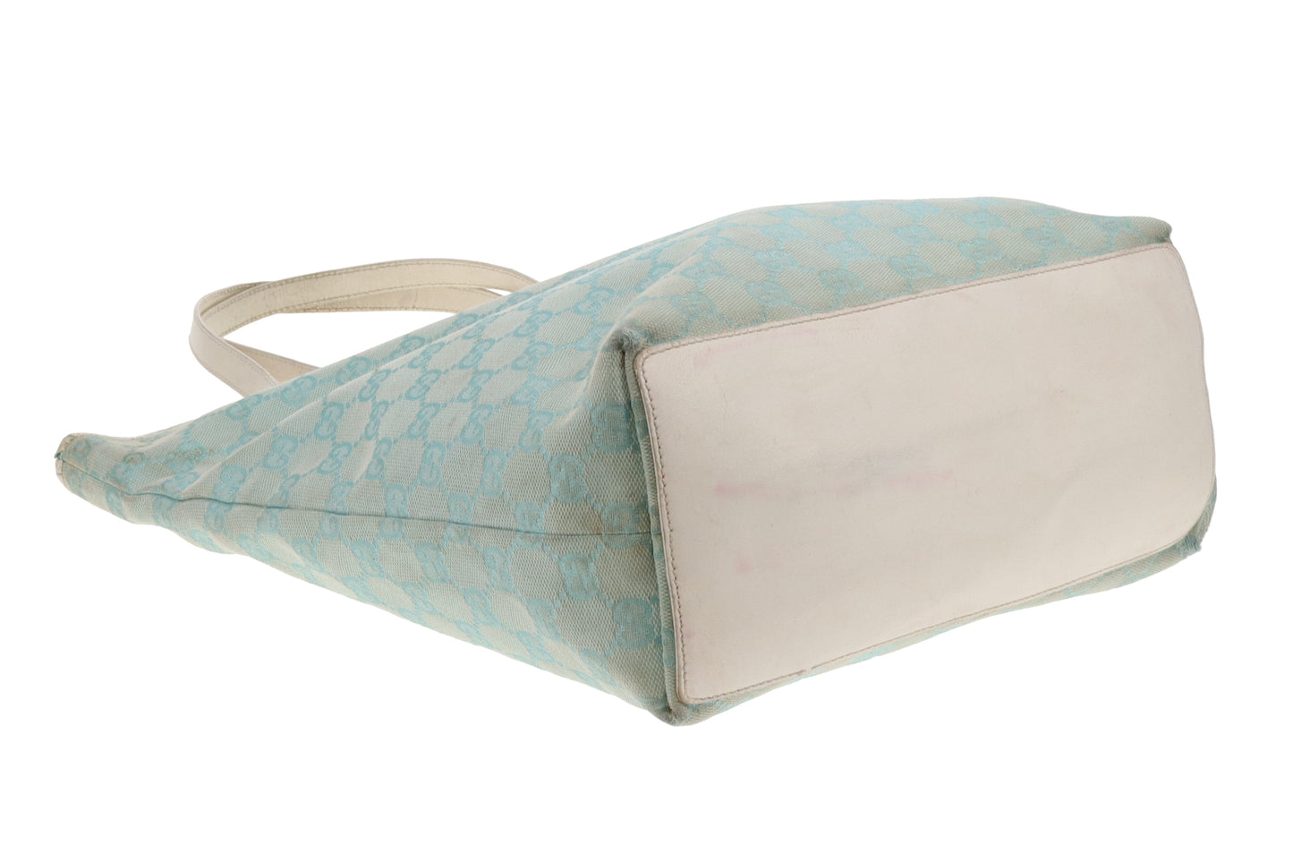 Gucci Bucket Bag Turquoise GG Print Vintage