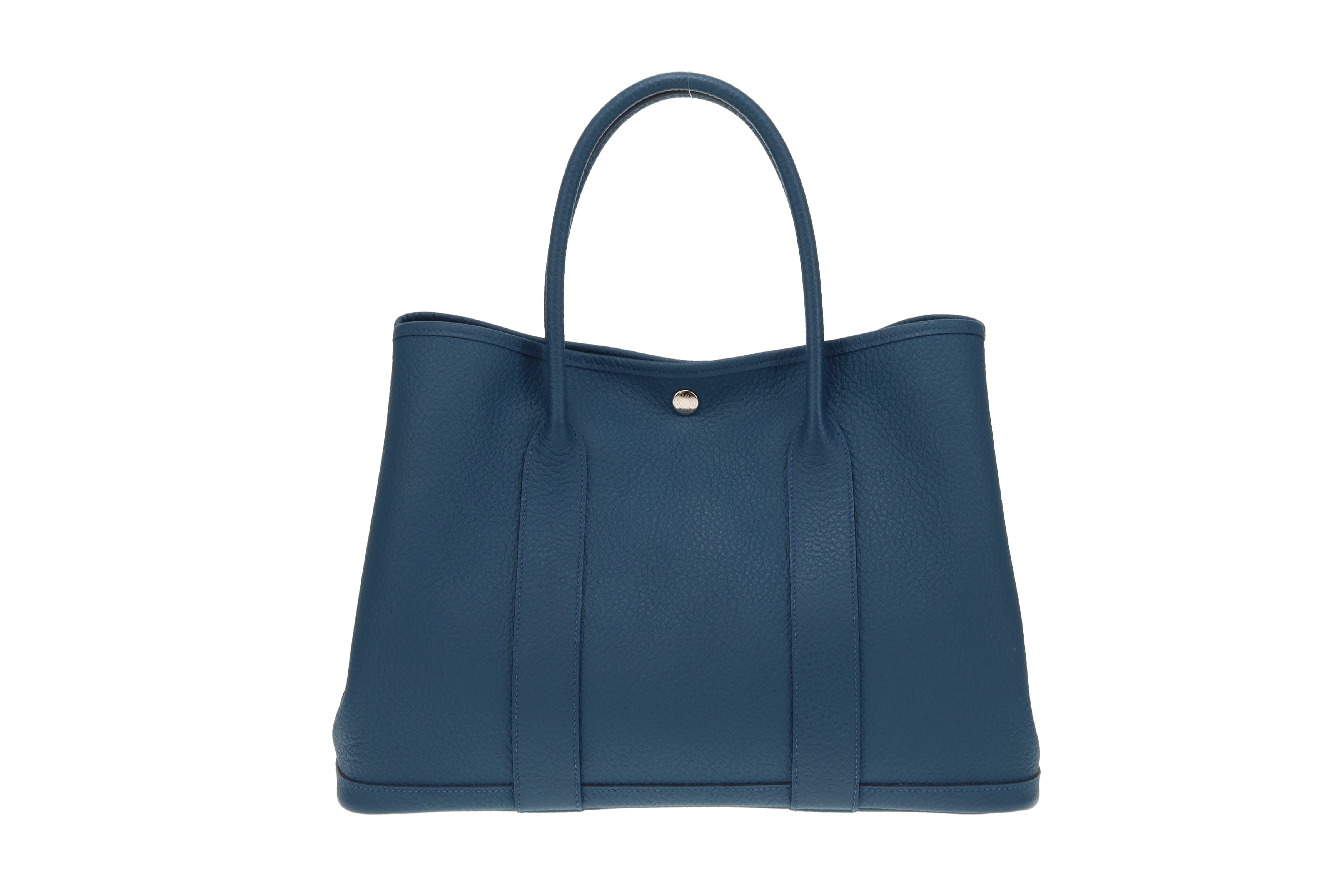 Hermes Bleu Outremer Country Leather PHW Garden Party 36 2019 D