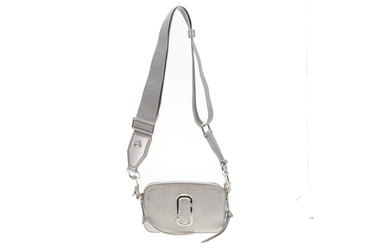 Marc Jacobs The Snapshot Metallic Silver Crossbody SH