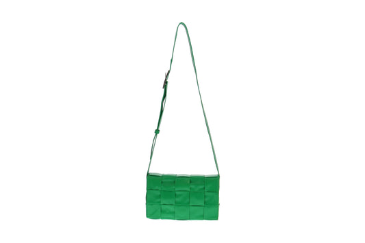 Bottega Veneta Parakeet Intreccio Small Cassette Crossbody