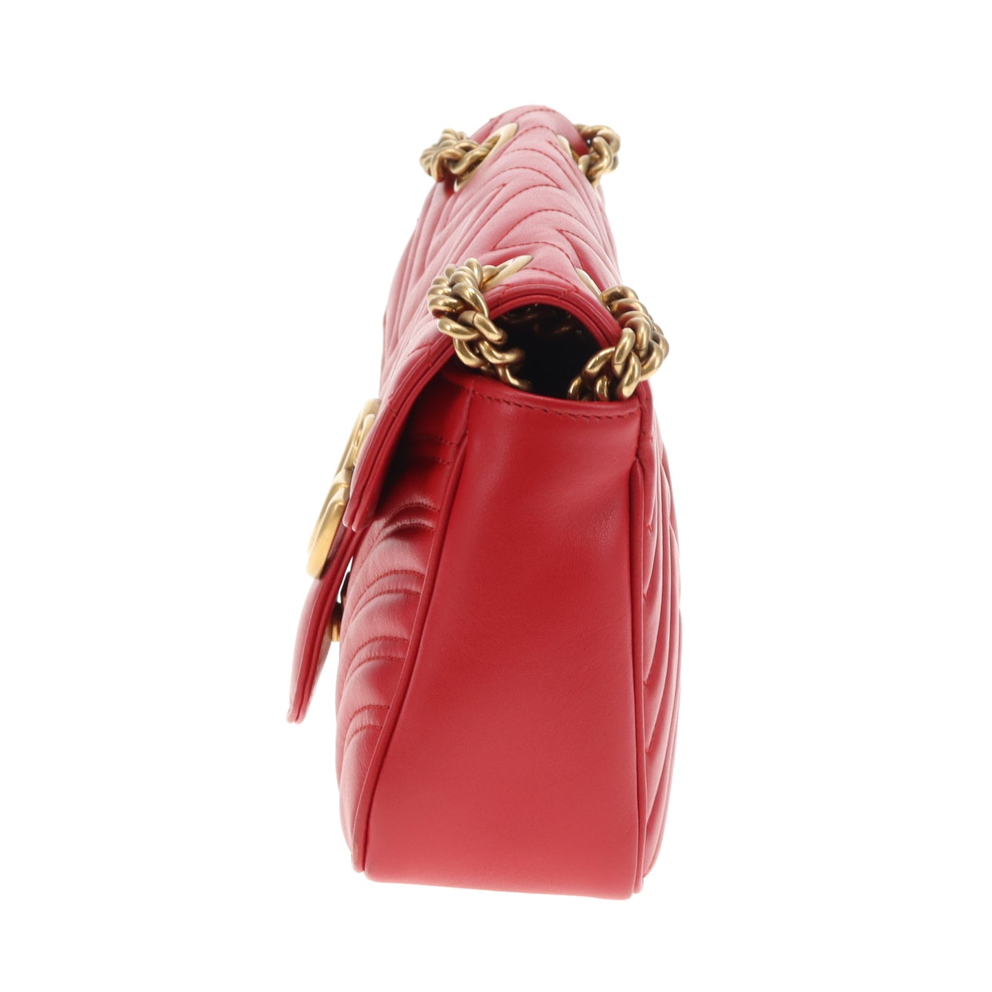 Gucci Marmont Flap Old Model Small Red GHW