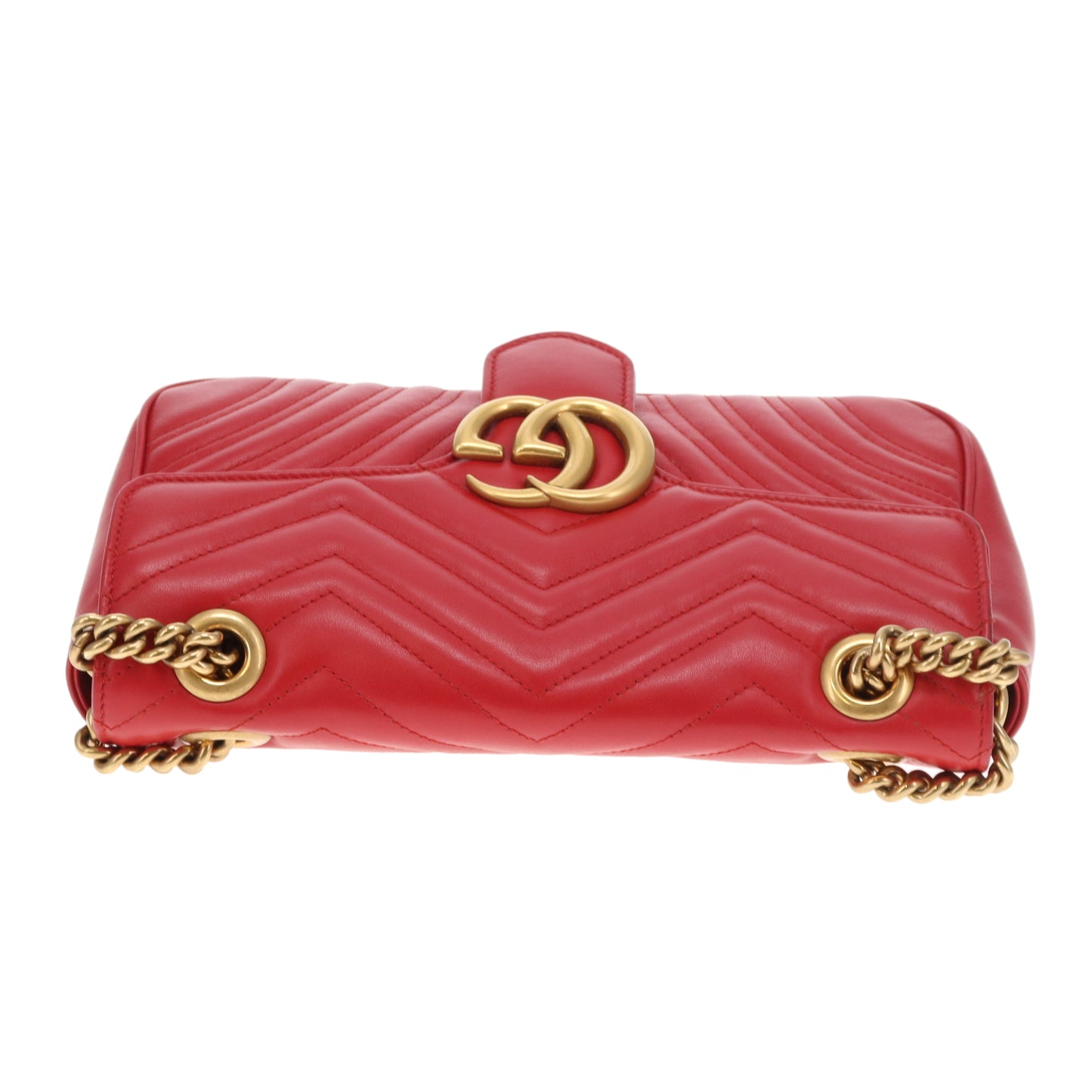 Gucci Marmont Flap Old Model Small Red GHW