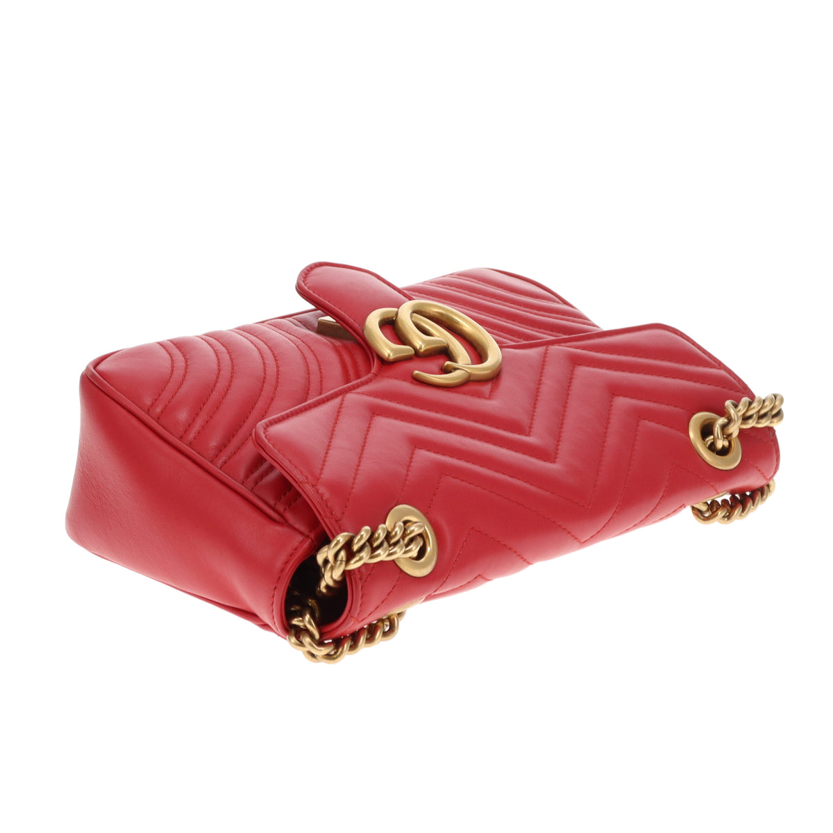 Gucci Marmont Flap Old Model Small Red GHW