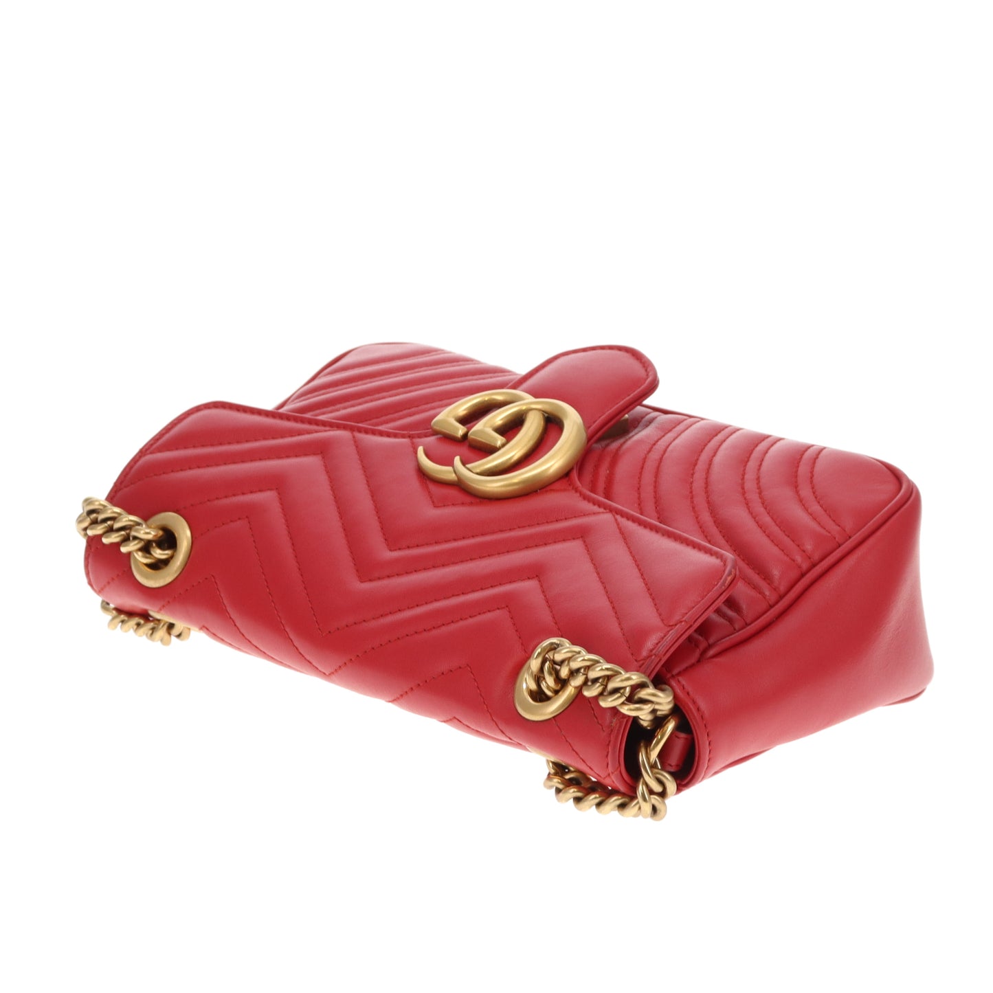 Gucci Marmont Flap Old Model Small Red GHW