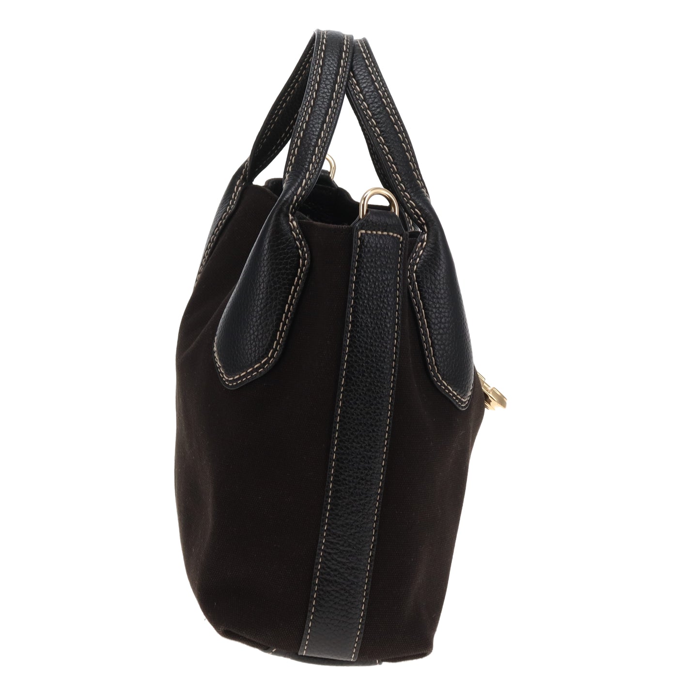 Marc Jacobs Reporter Bag in Black Canvas and Leather