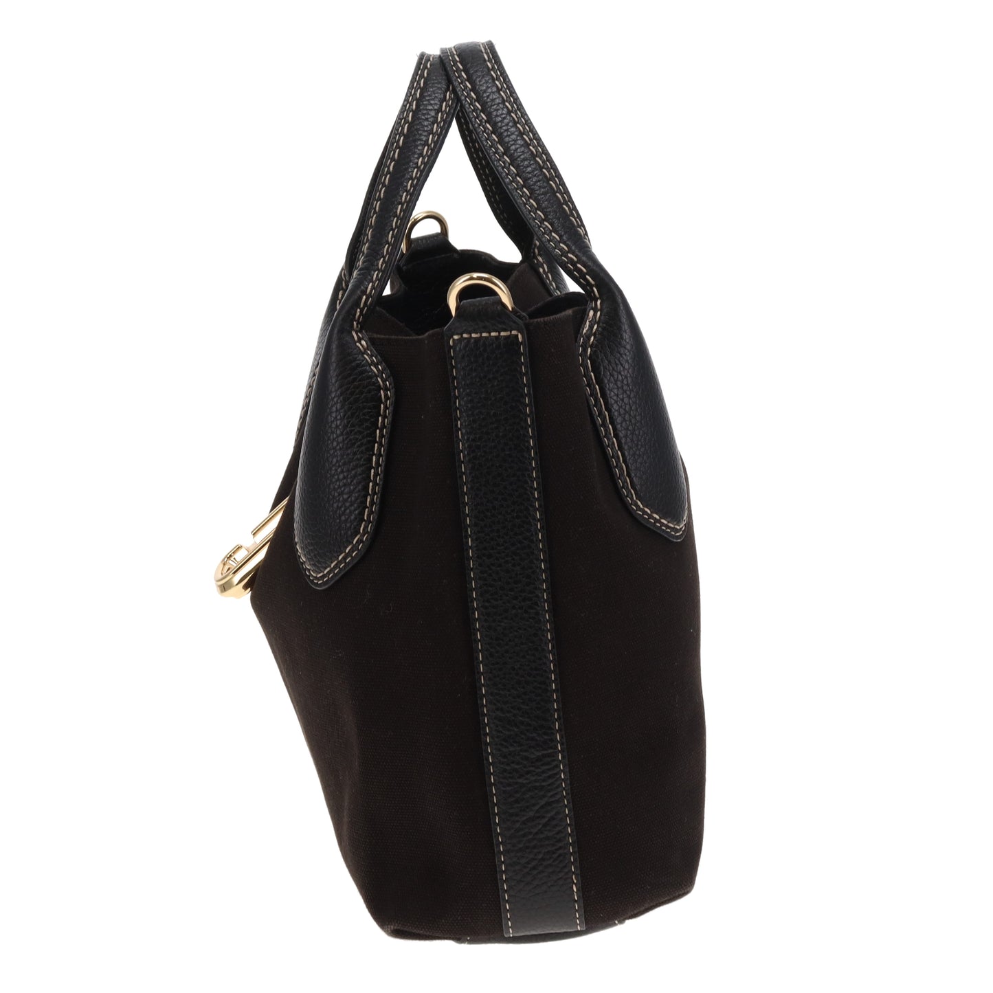 Marc Jacobs Reporter Bag in Black Canvas and Leather