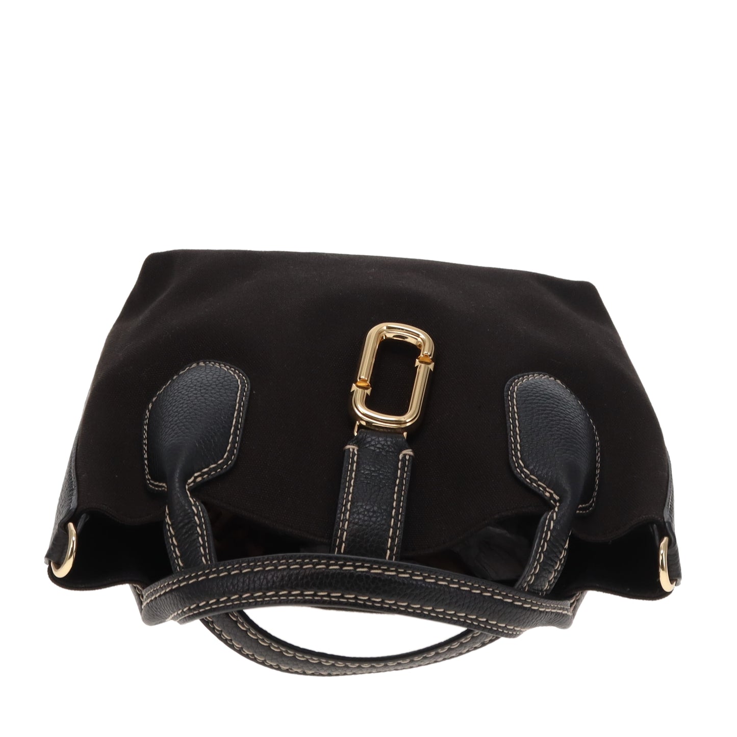 Marc Jacobs Reporter Bag in Black Canvas and Leather