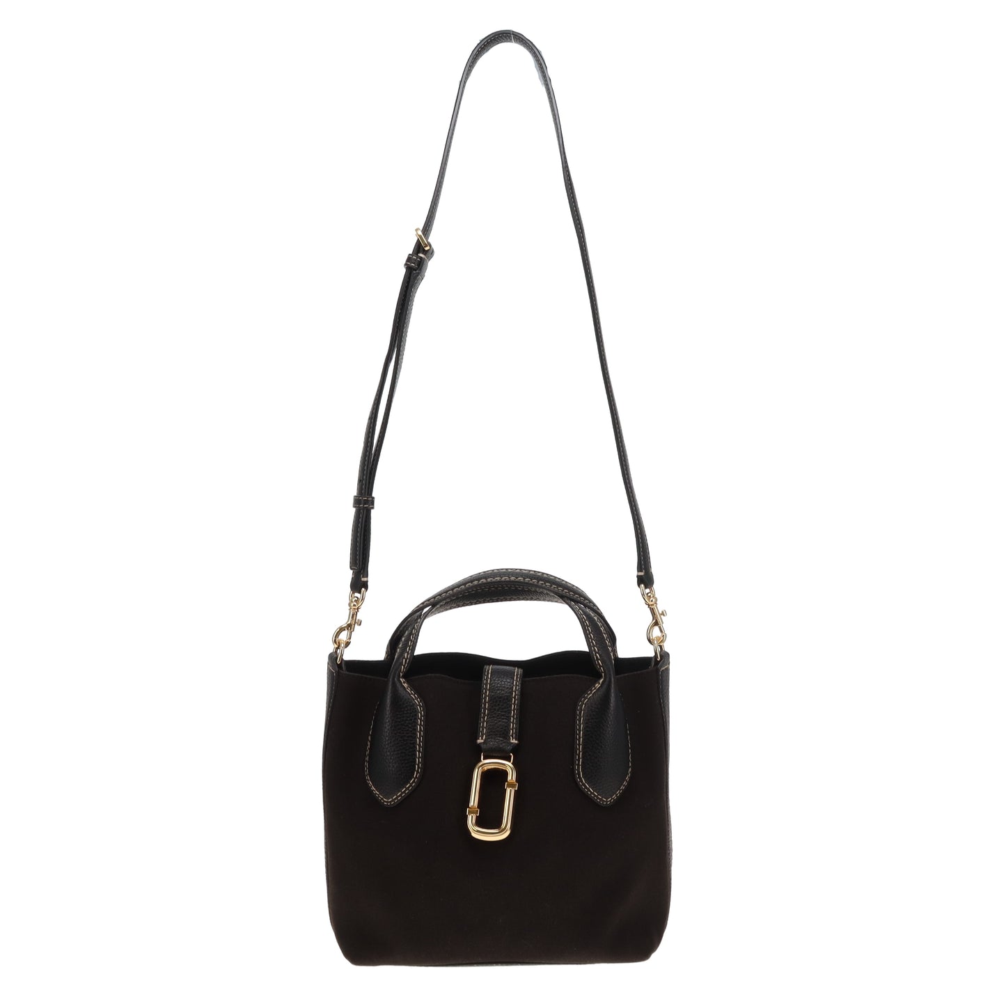 Marc Jacobs Reporter Bag in Black Canvas and Leather