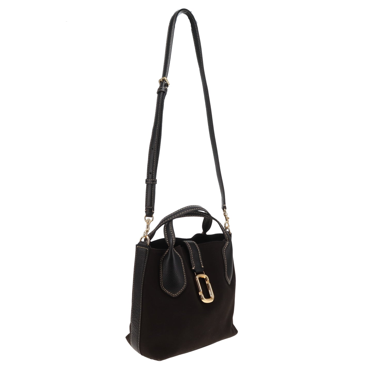 Marc Jacobs Reporter Bag in Black Canvas and Leather