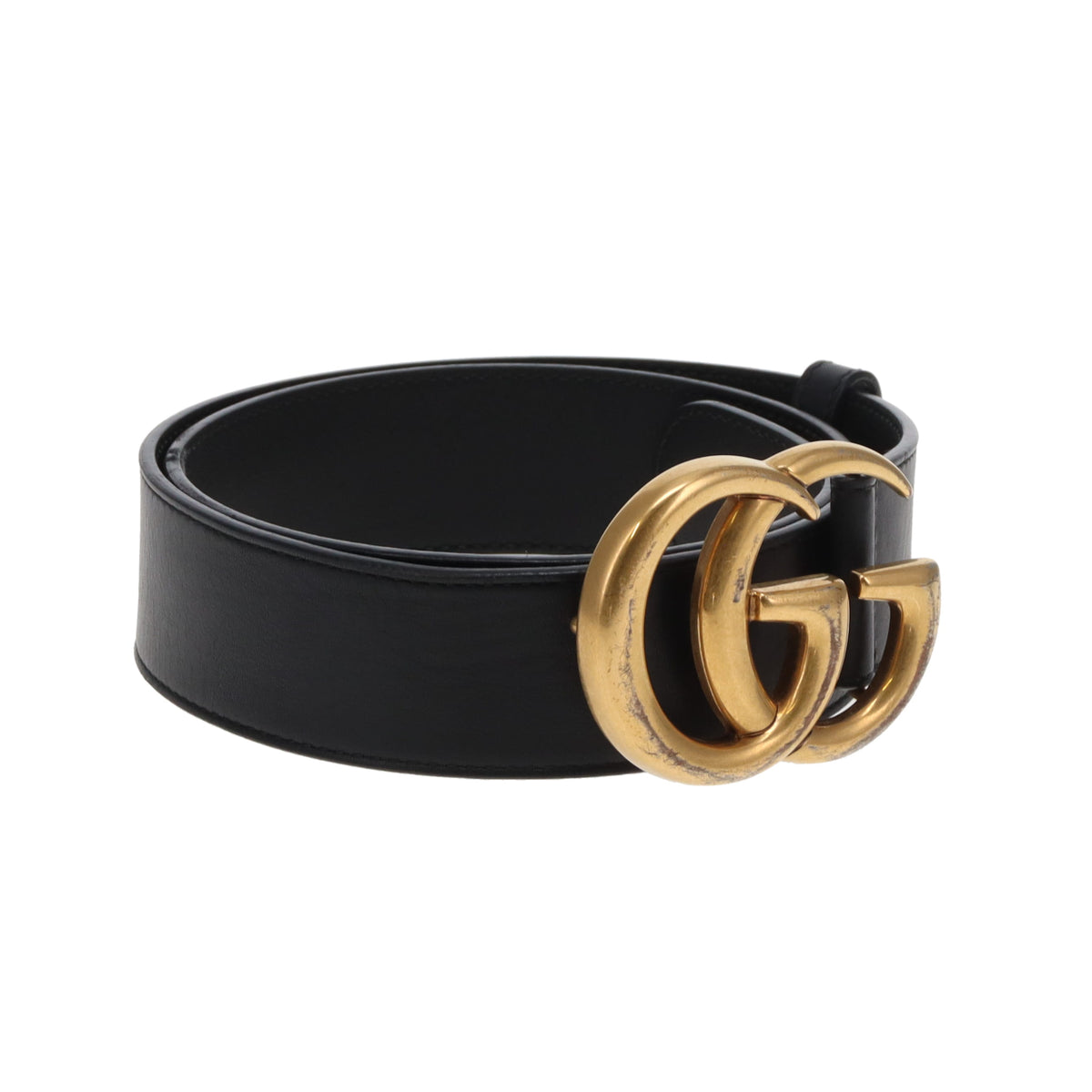 Gucci GG Belt 40mm Black GHW (size 80cm)