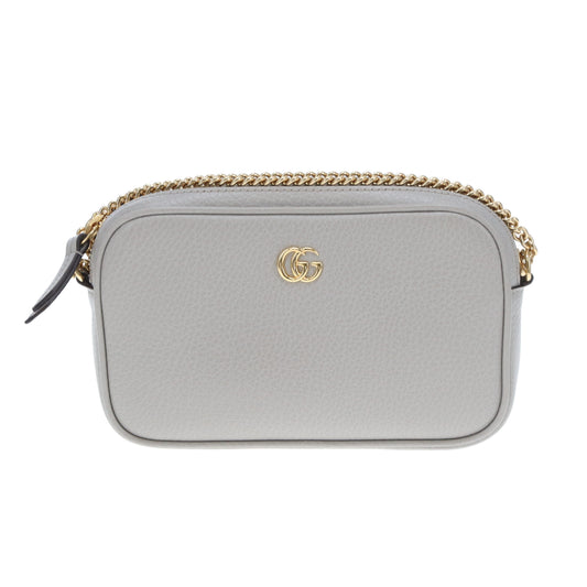 Gucci Mini Camera Bag Dollar Calfskin Grey GHW