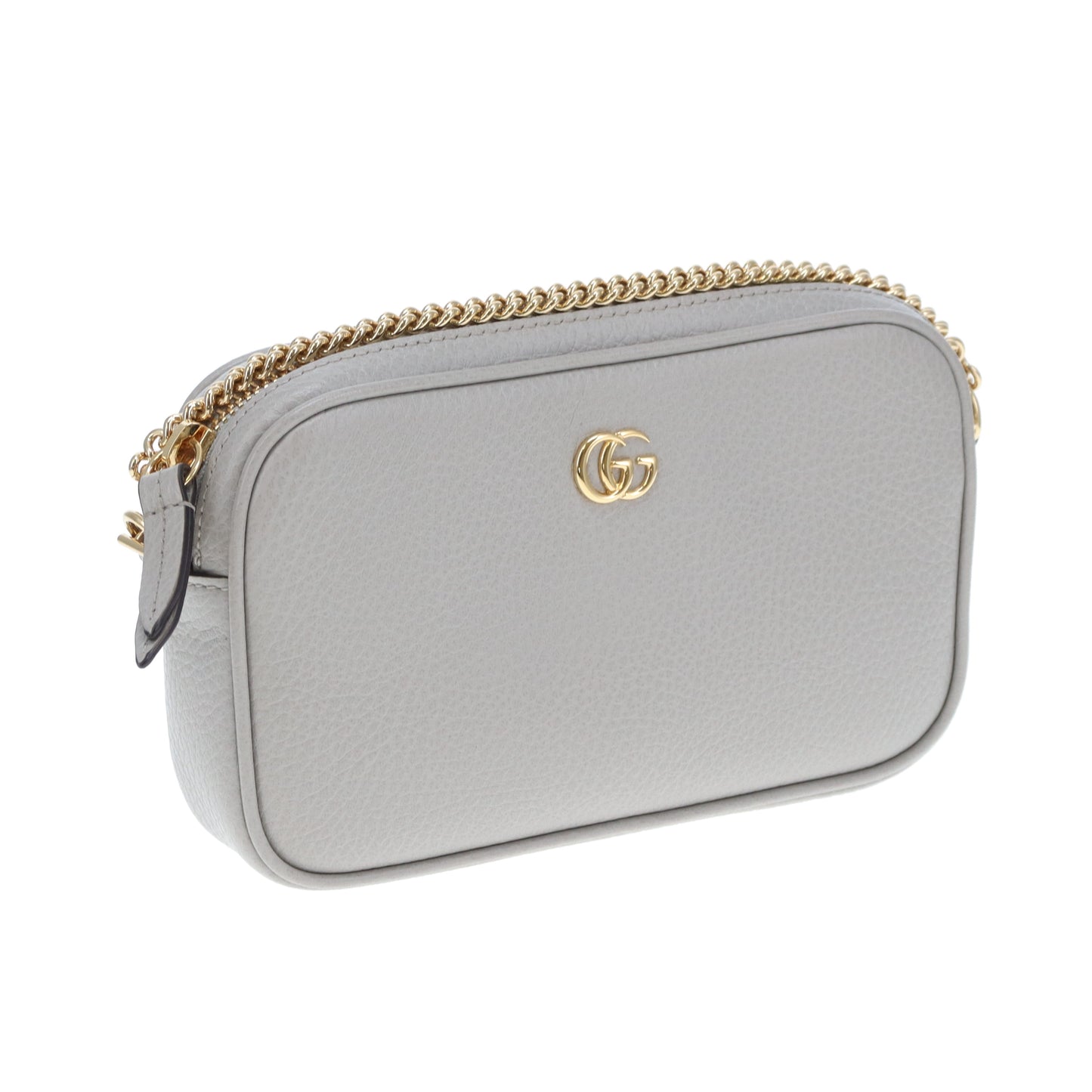 Gucci Mini Camera Bag Dollar Calfskin Grey GHW