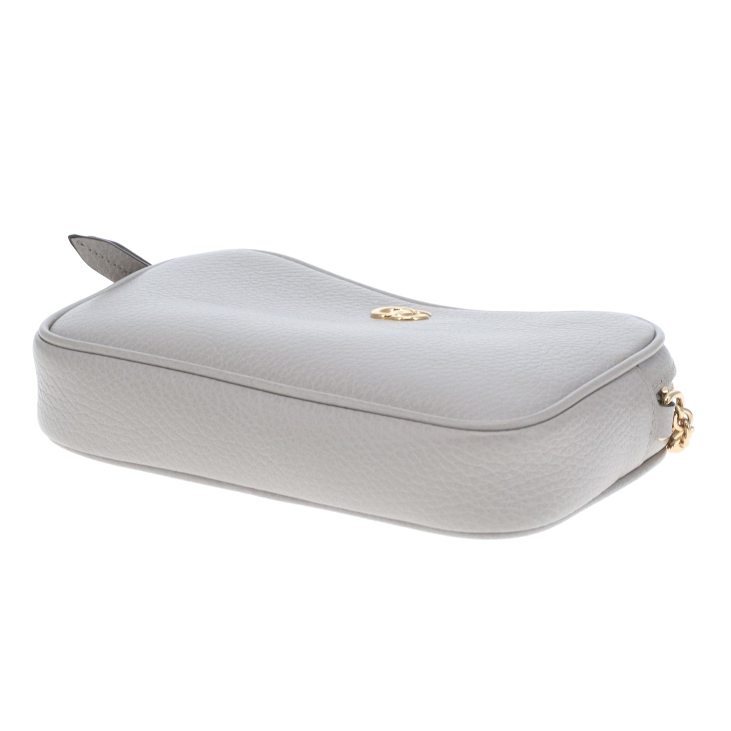 Gucci Mini Camera Bag Dollar Calfskin Grey GHW