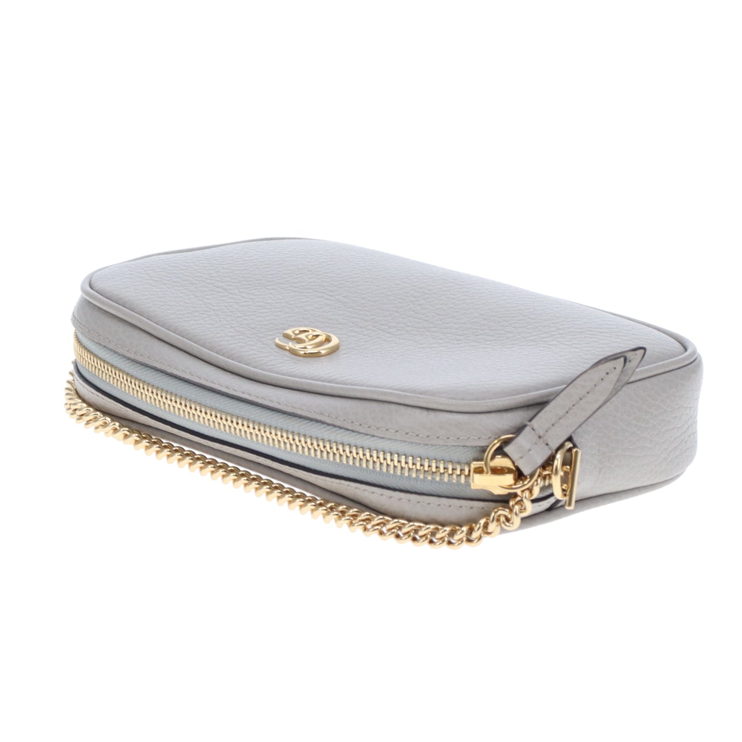Gucci Mini Camera Bag Dollar Calfskin Grey GHW