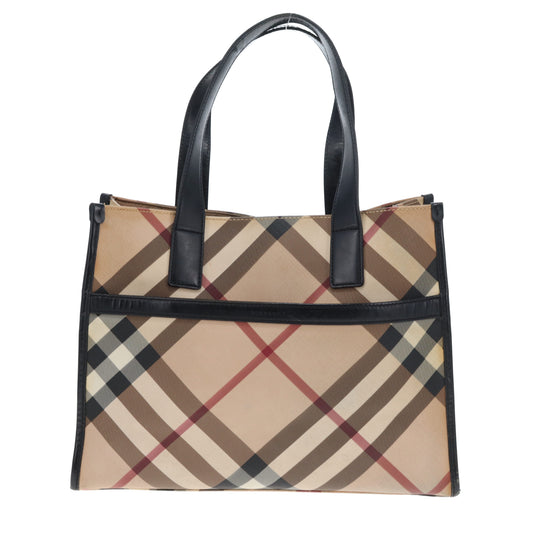 Burberry Front Pocket Tote Bag Check