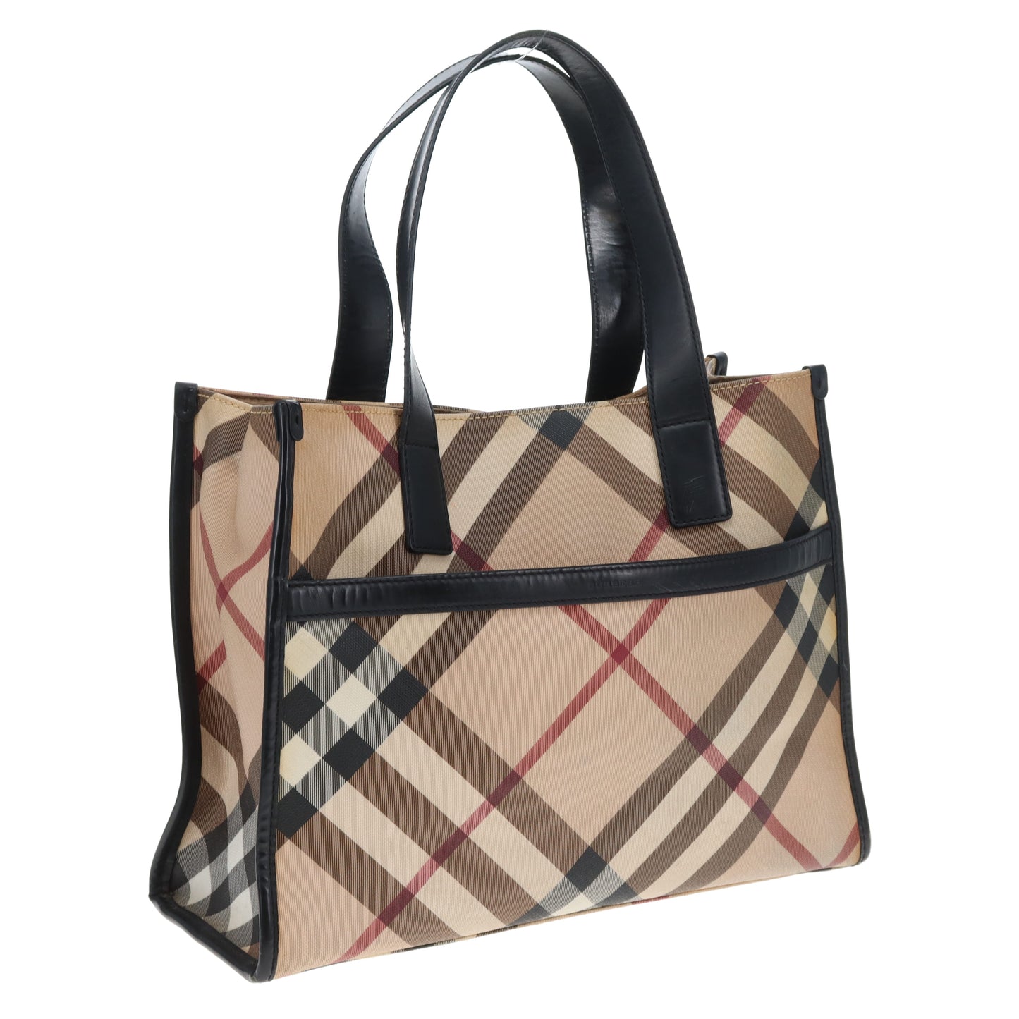 Burberry Front Pocket Tote Bag Check