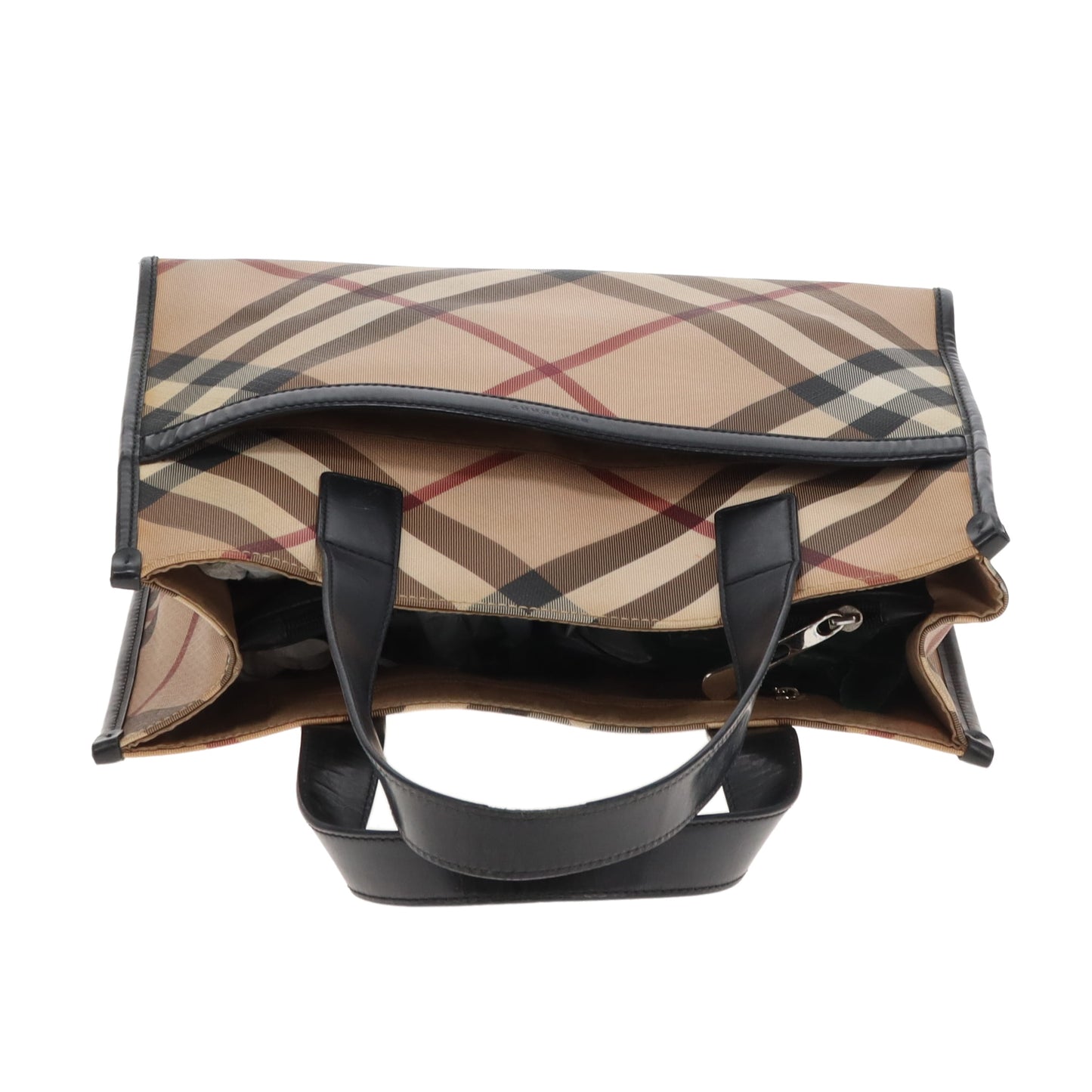 Burberry Front Pocket Tote Bag Check