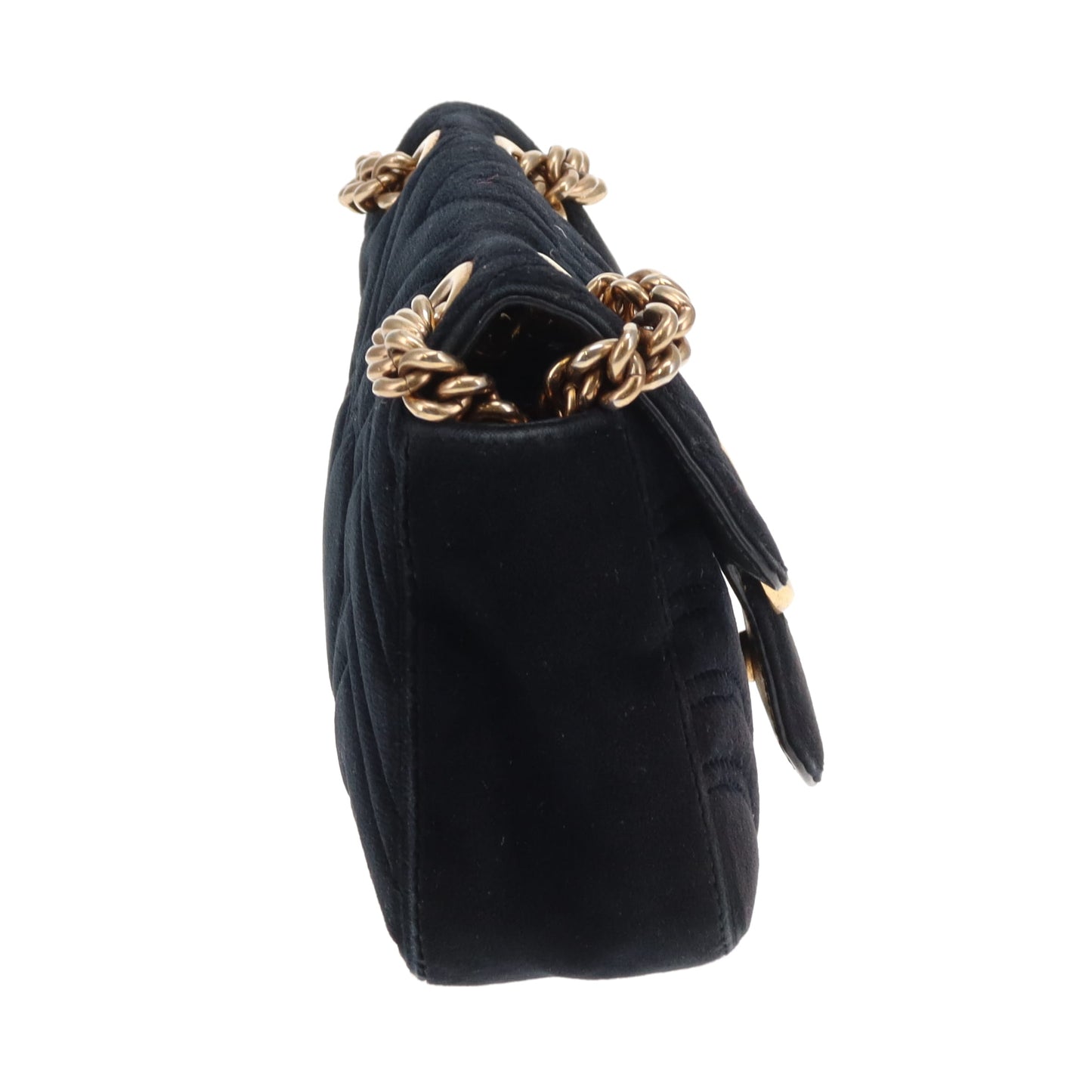 Gucci Marmont Old Model Mini Black Velvet GHW