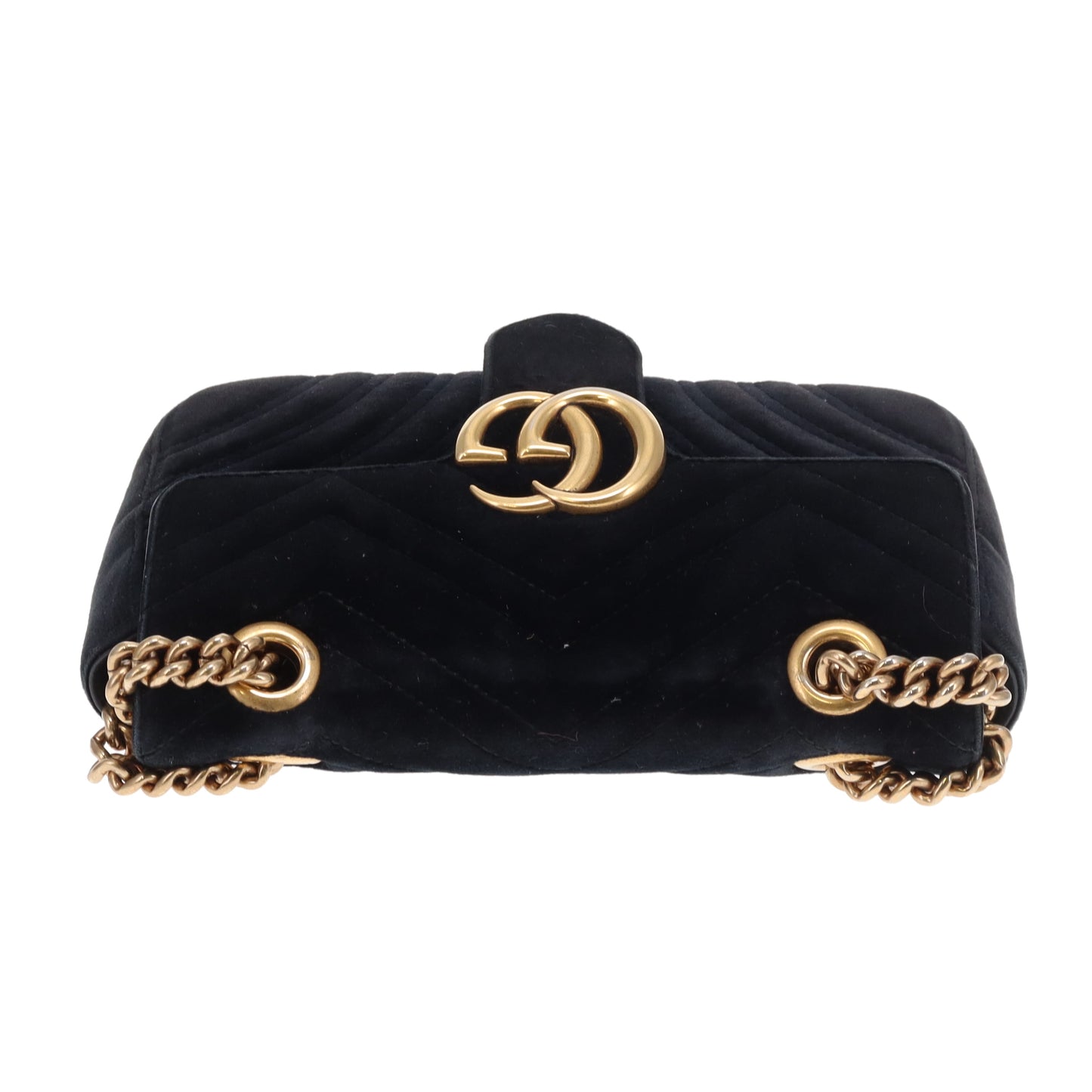 Gucci Marmont Old Model Mini Black Velvet GHW