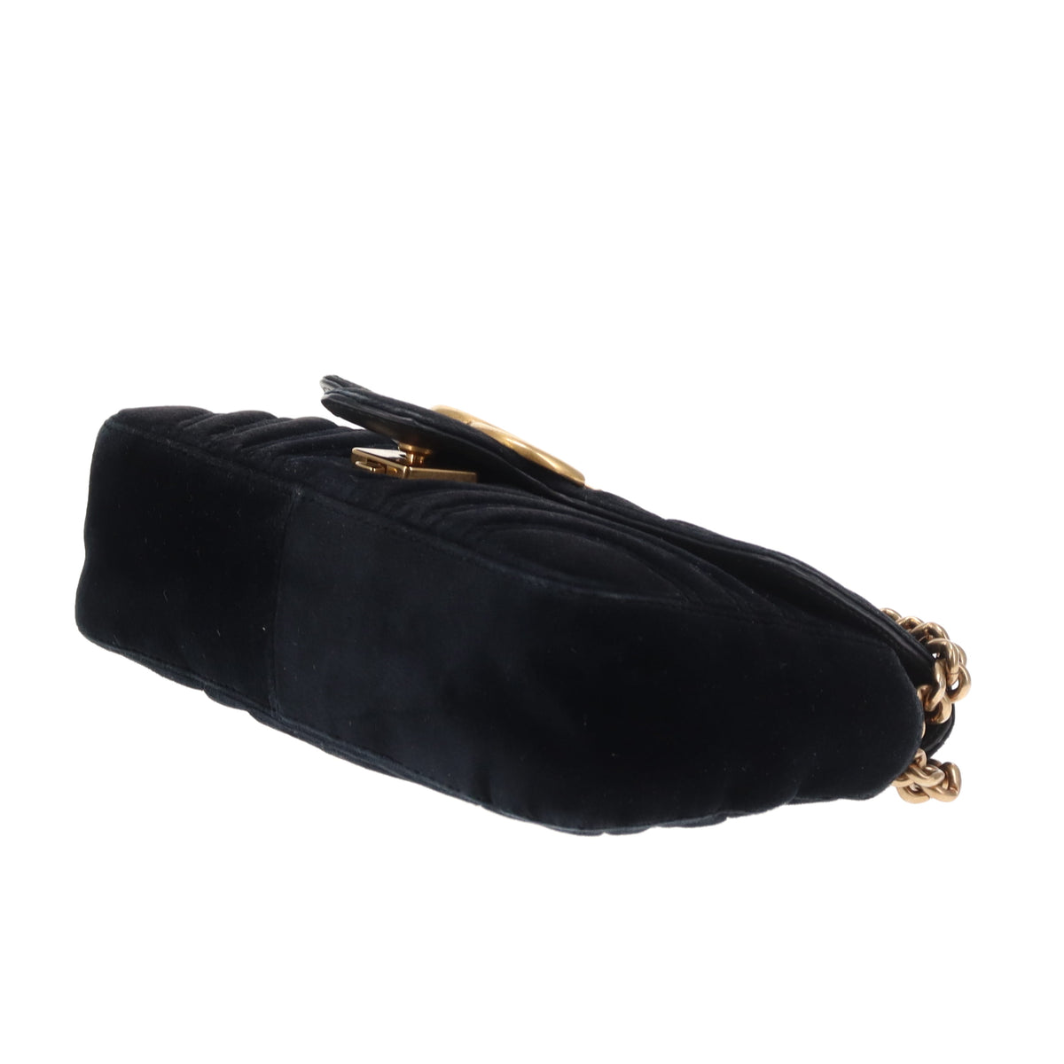 Gucci Marmont Old Model Mini Black Velvet GHW