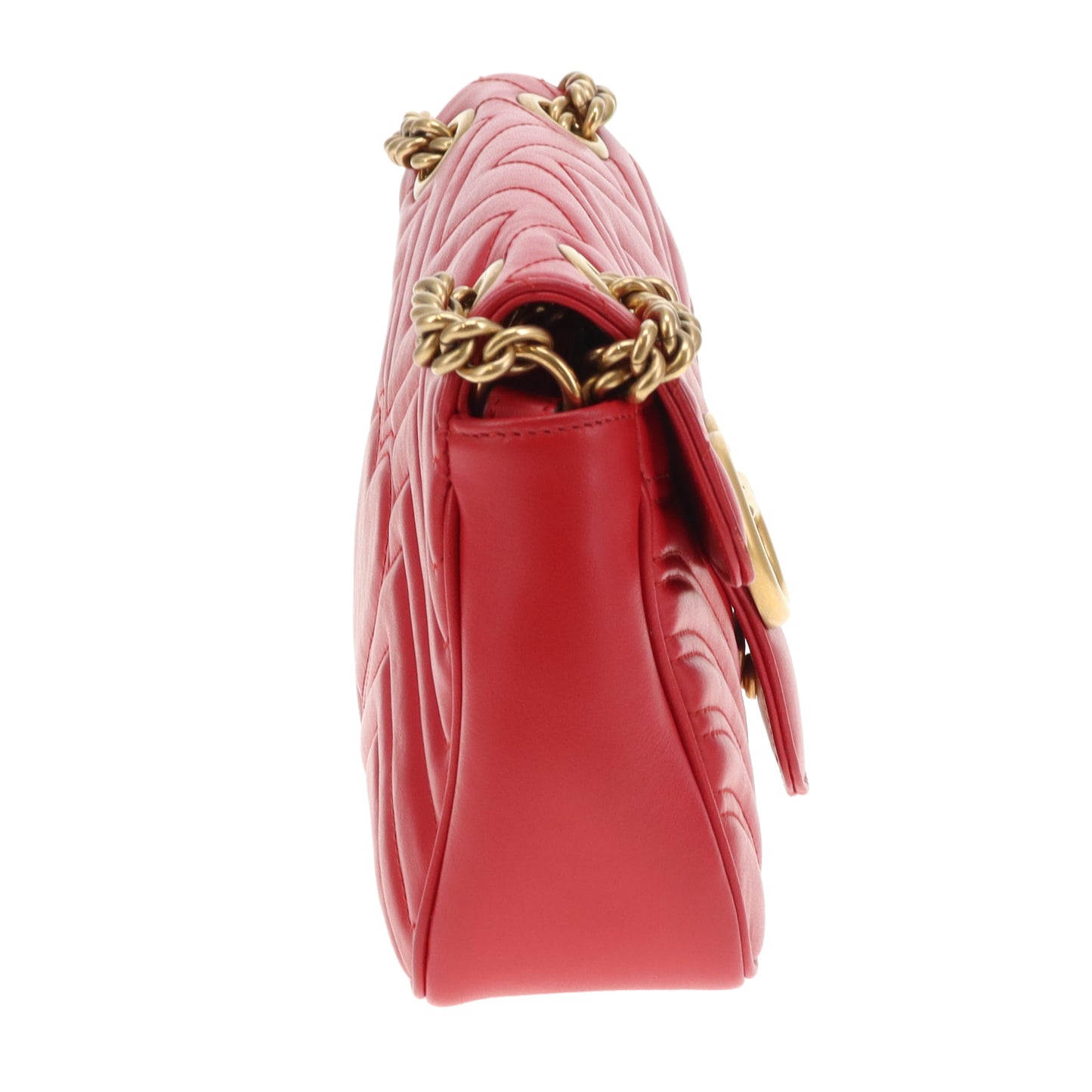 Gucci Marmont Flap Old Model Small Red GHW