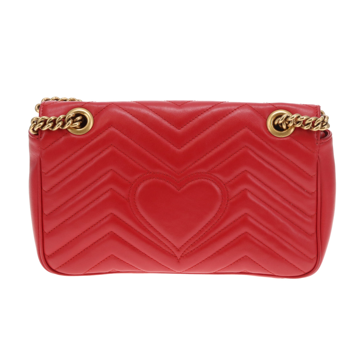 Gucci Marmont Flap Old Model Small Red GHW