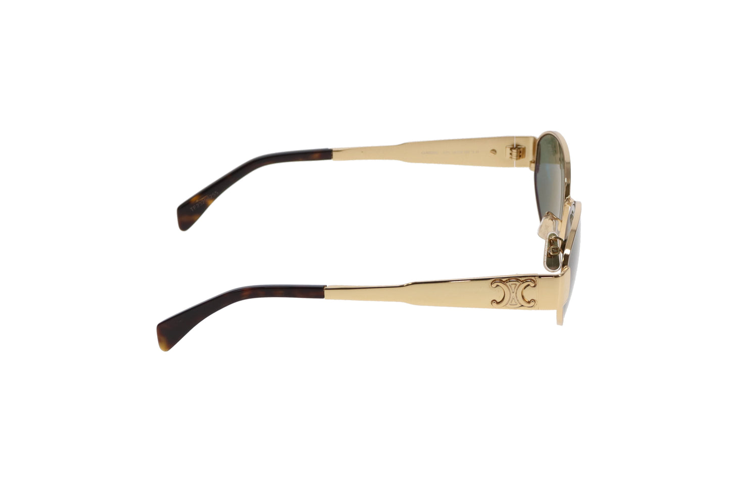 Celine Triomphe 01 Metal Sunglasses Gold/Green