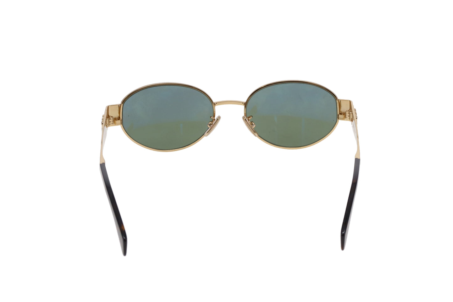 Celine Triomphe 01 Metal Sunglasses Gold/Green