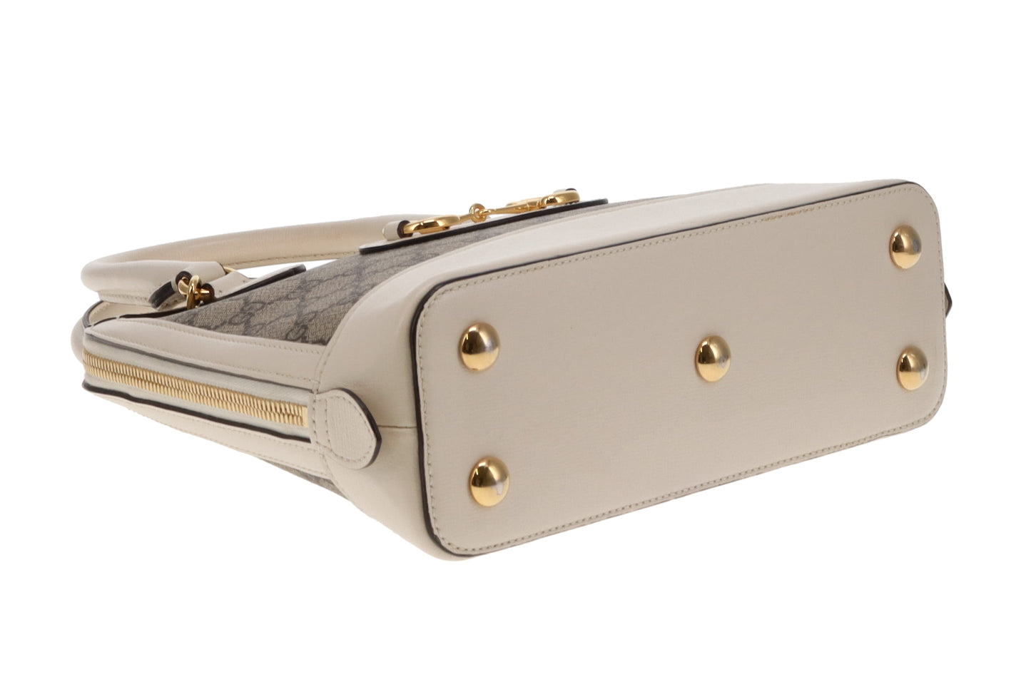 Gucci Horsebit 1955 Supreme Small Tote Ivory