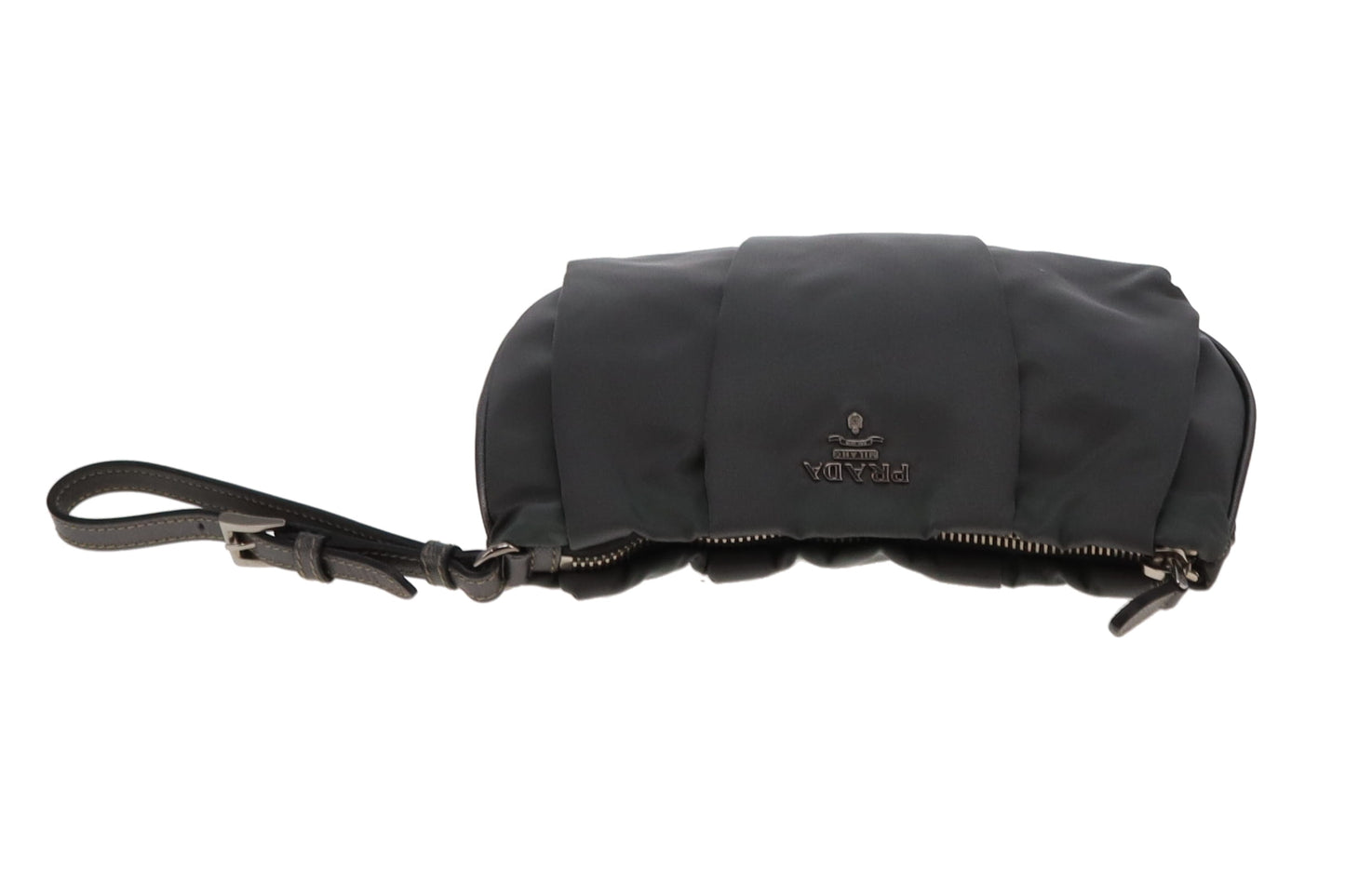 Prada Grey Nylon Vintage Clutch