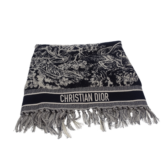 Dior 100% Cotton Toile De Jouy Sauvage Beach Towel