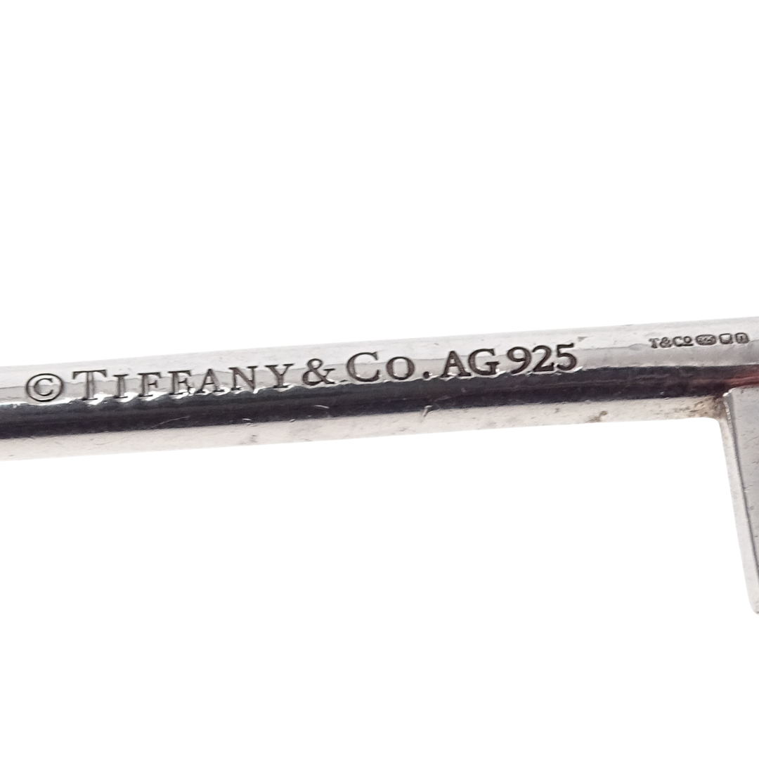 Tiffany Fleur De Lis Key Pendant Sterling Silver