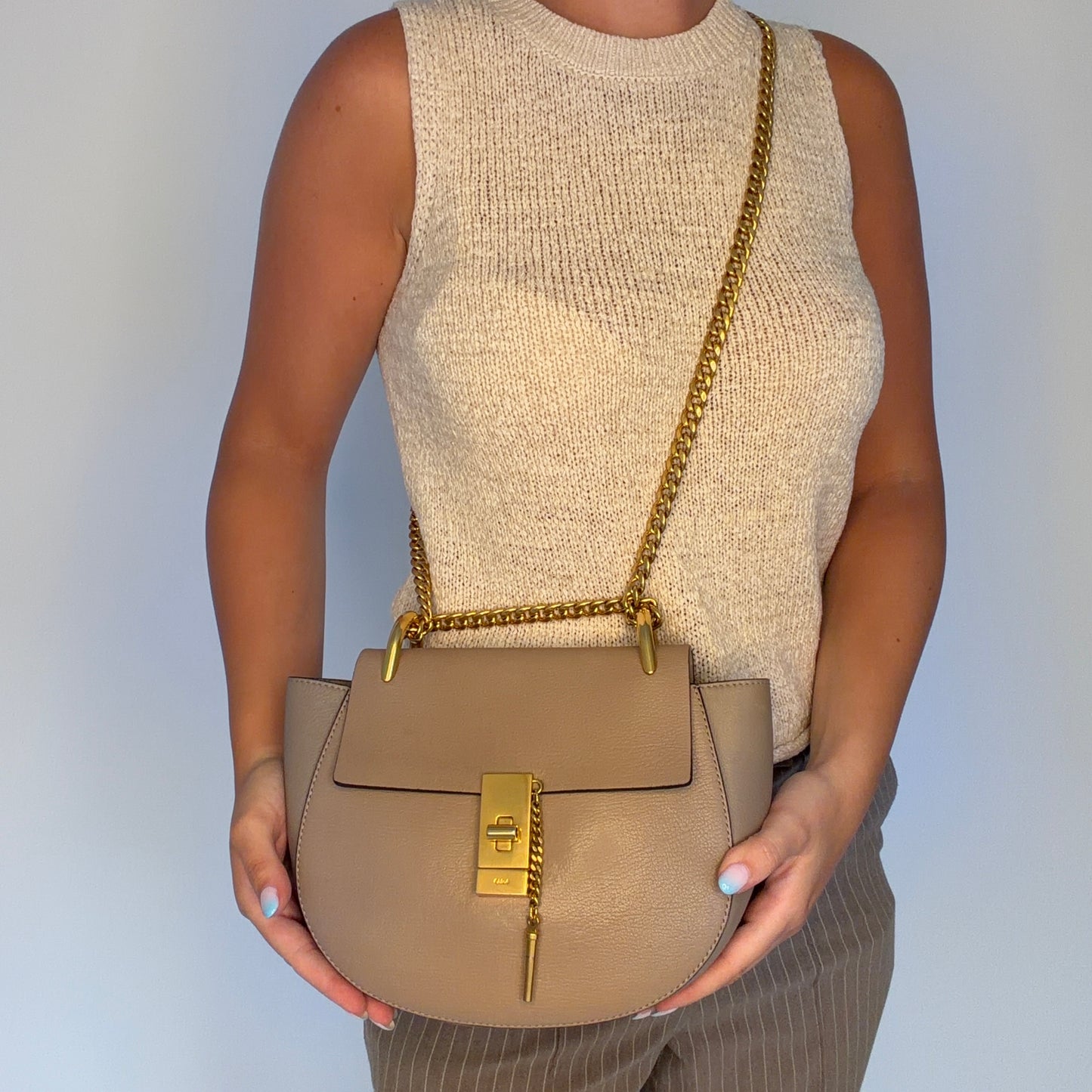 Chloe Drew Taupe Petit