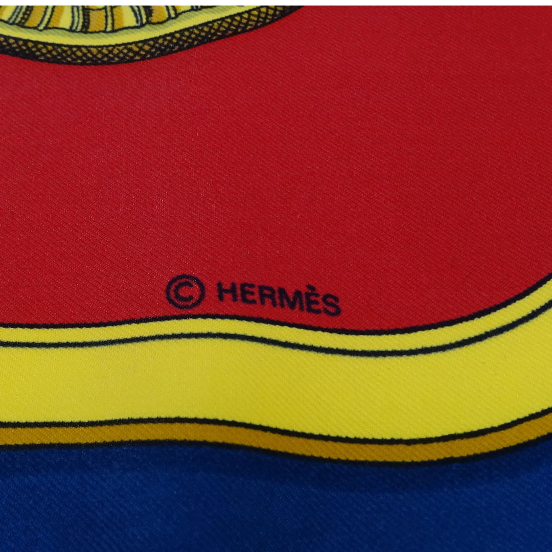 Hermes Grand Apparat 100% Silk Scarf 90