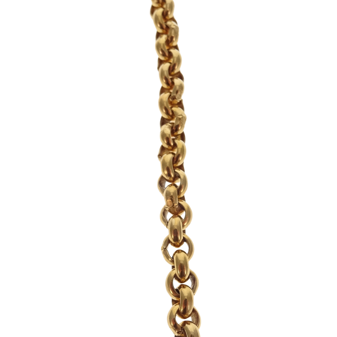 Chanel Goldtone 1995 Heart CC Vintage Chain